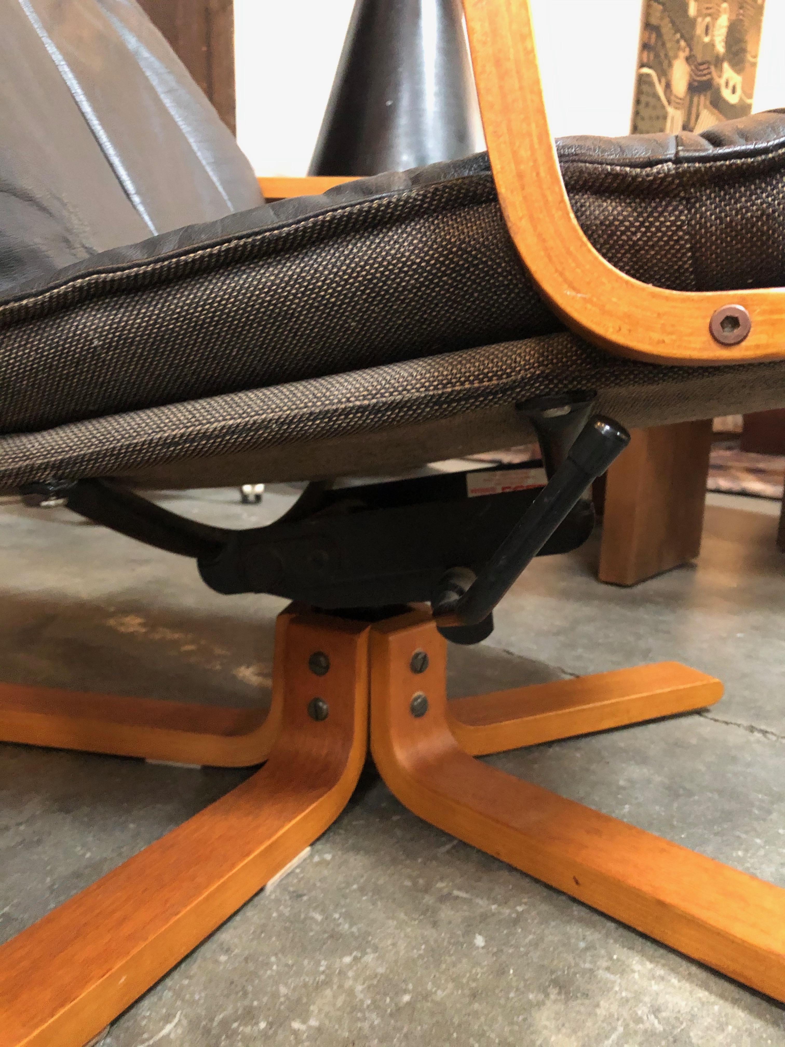 Leather Danish Kebe Lounge Chair