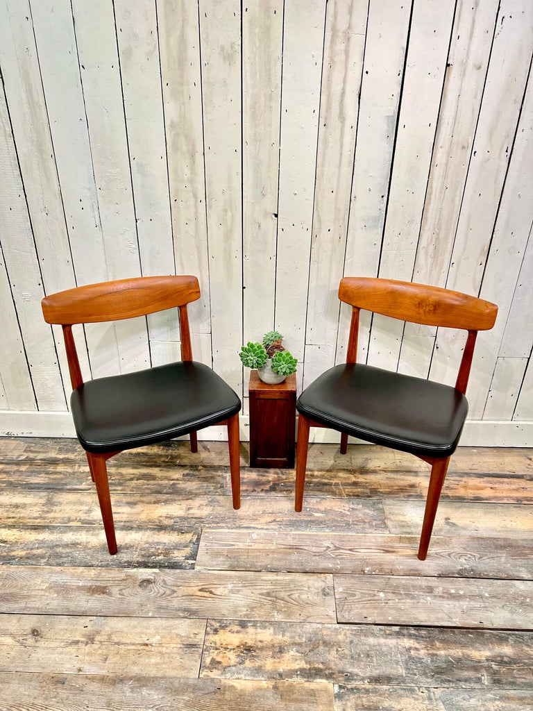 Danish Knud Færch 523 Chairs, Slagelse Møbelvaerk in Teak and