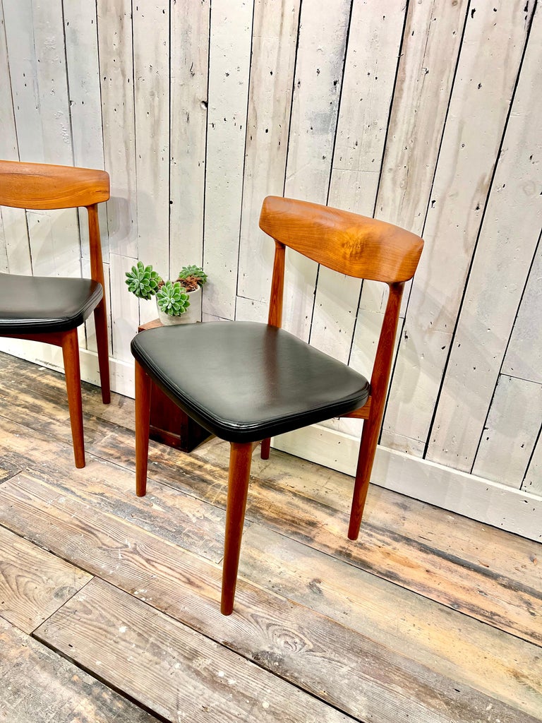 Danish Knud Færch 523 Chairs, Slagelse Møbelvaerk in Teak and