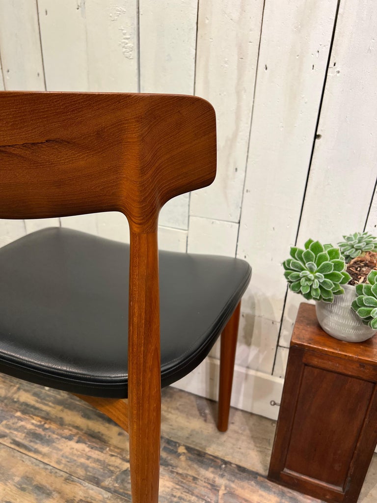 Danish Knud Færch 523 Chairs, Slagelse Møbelvaerk in Teak and