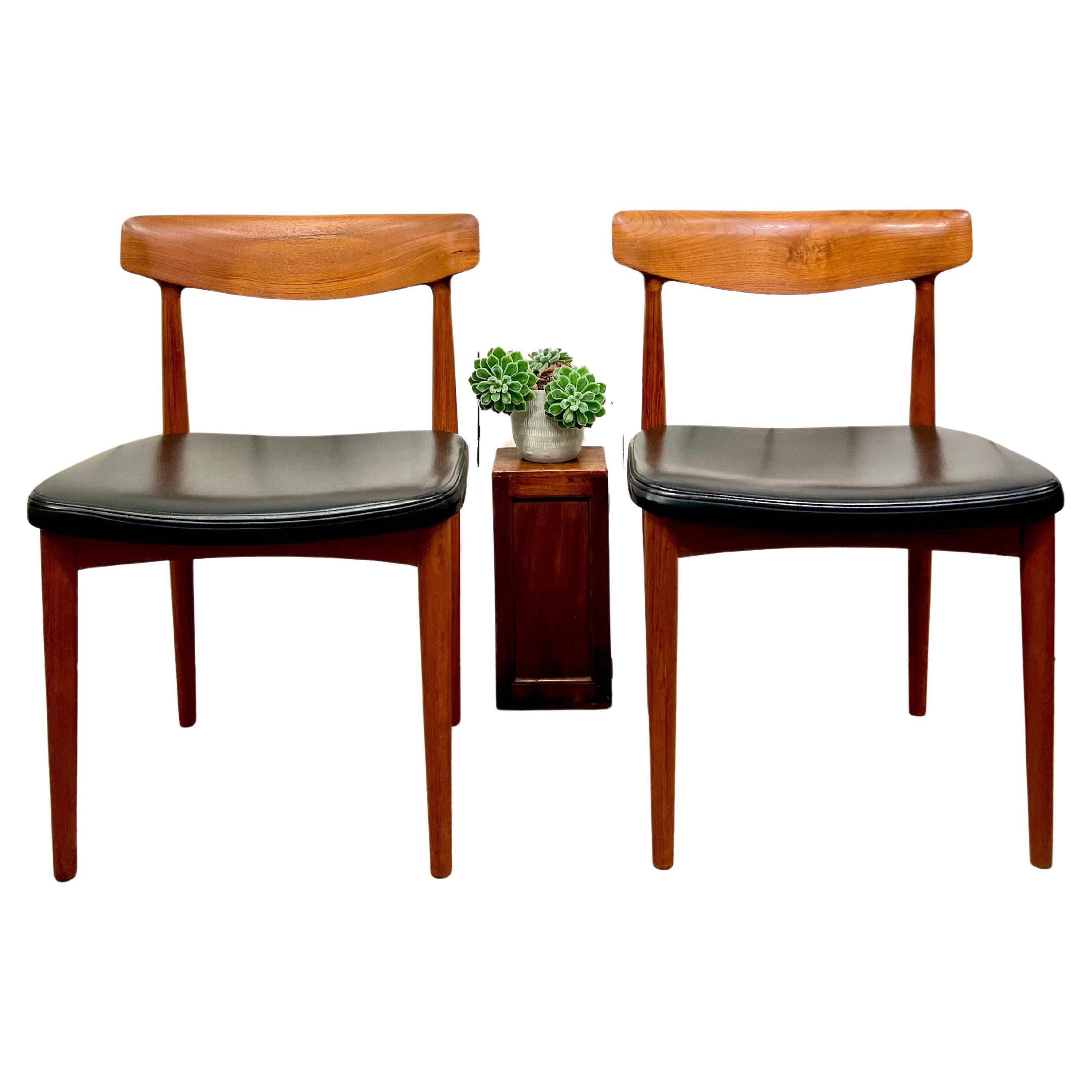 Danish Knud Færch 523 Chairs, Slagelse Møbelvaerk in Teak and