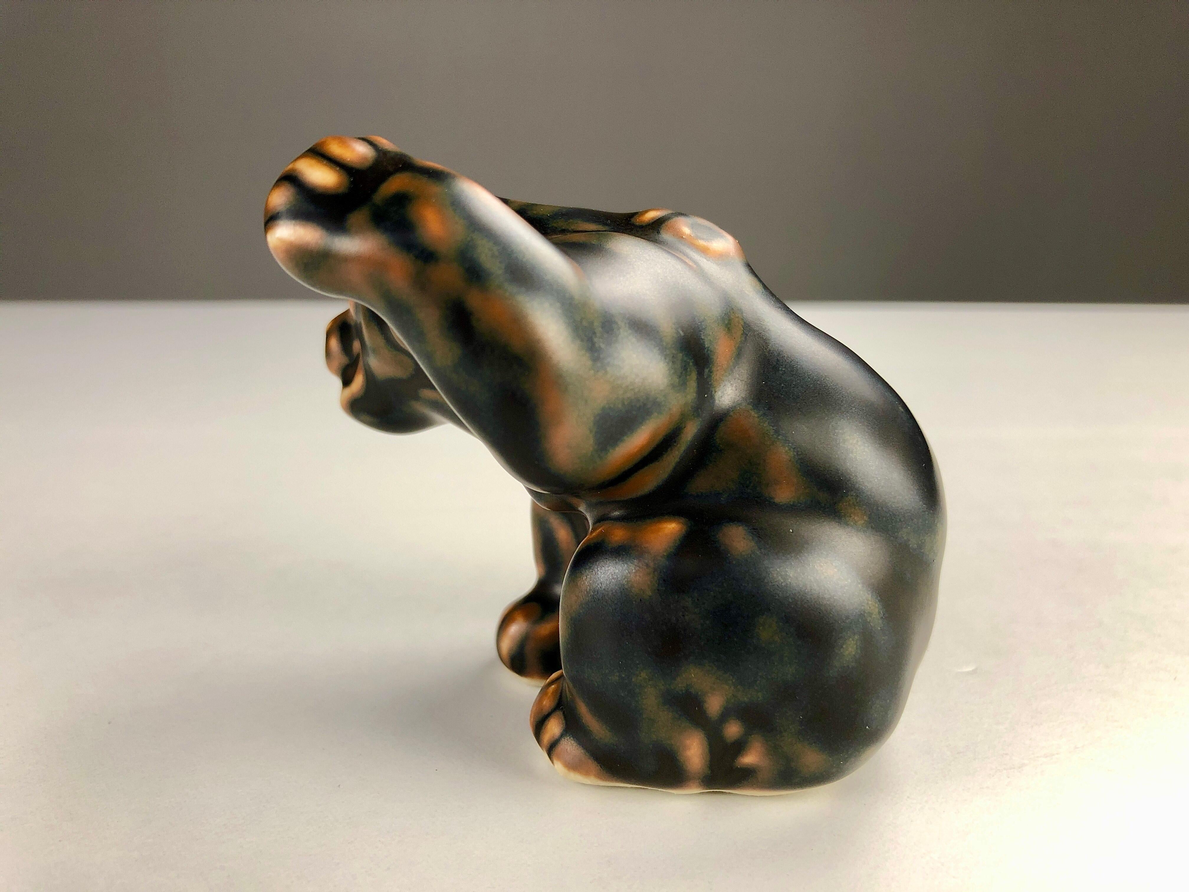 Danois Figurine d'ours noueux danois Knud Kyhn pour Royal Copenhagen en vente