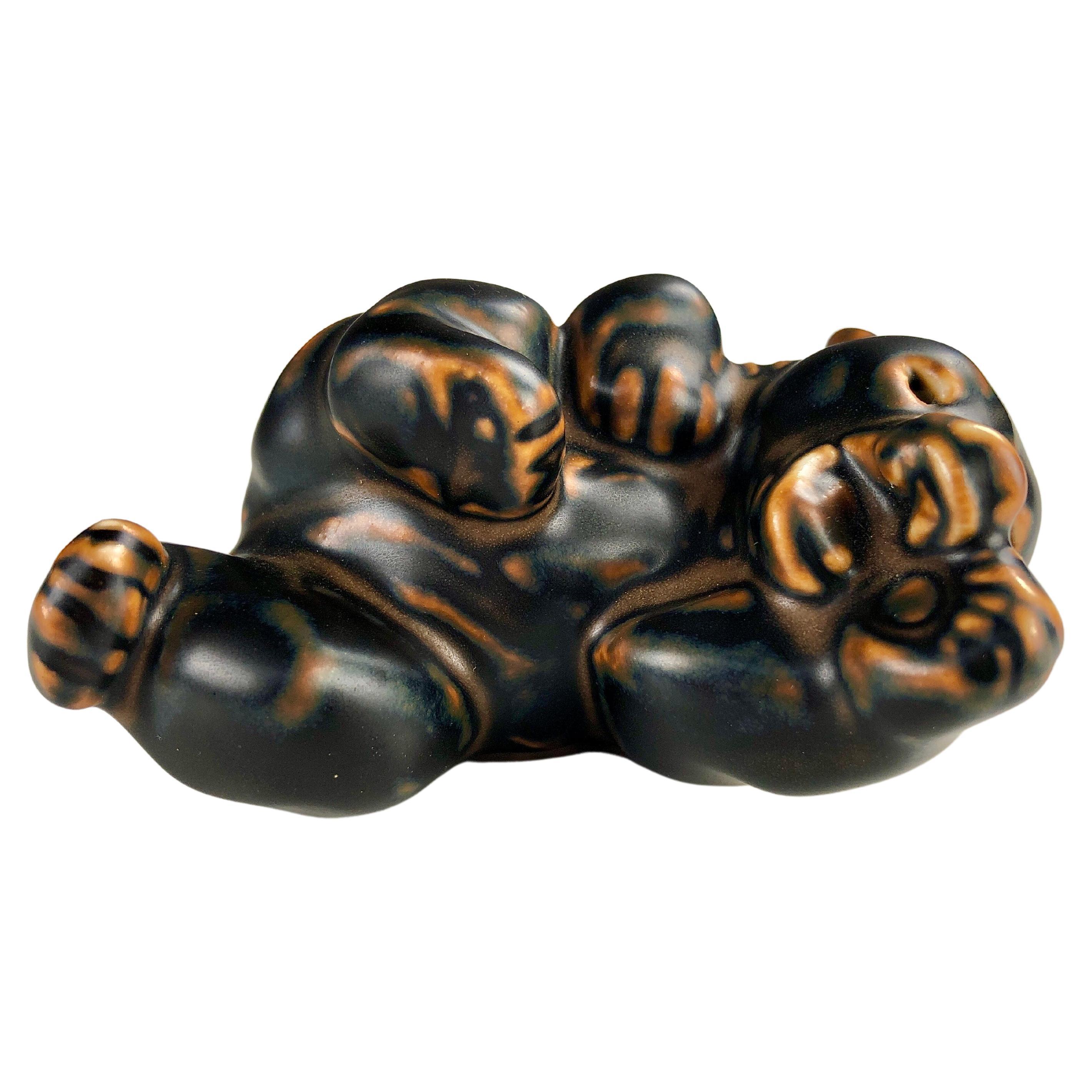 Figurita de oso danés Knud Kyhn para Royal Copenhagen