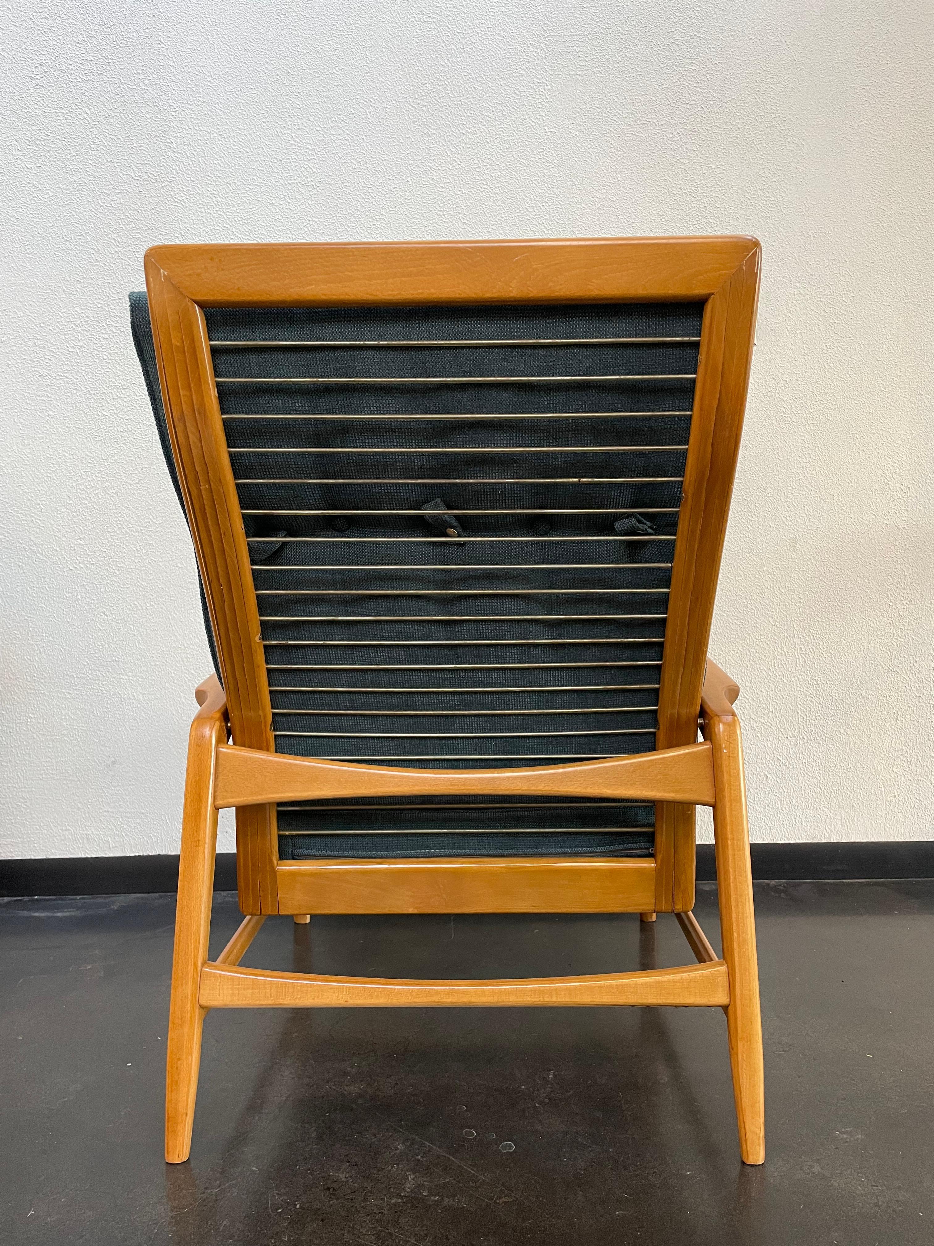 Mid-Century moderno Sedia reclinabile in teak danese Kofod Larson in vendita