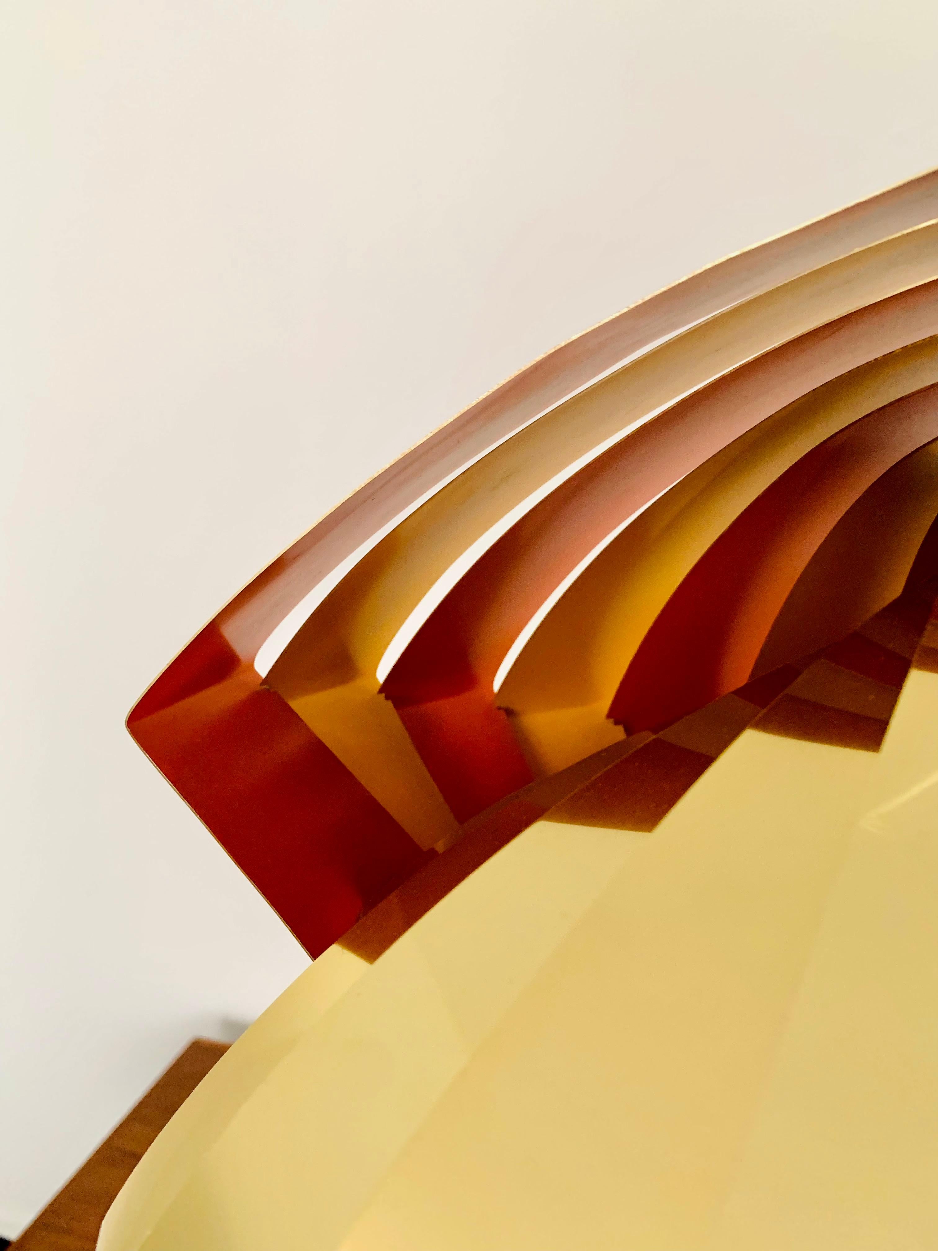 Lámpara colgante danesa Konkylie de Louis Weisdorf para Lyfa en venta 9