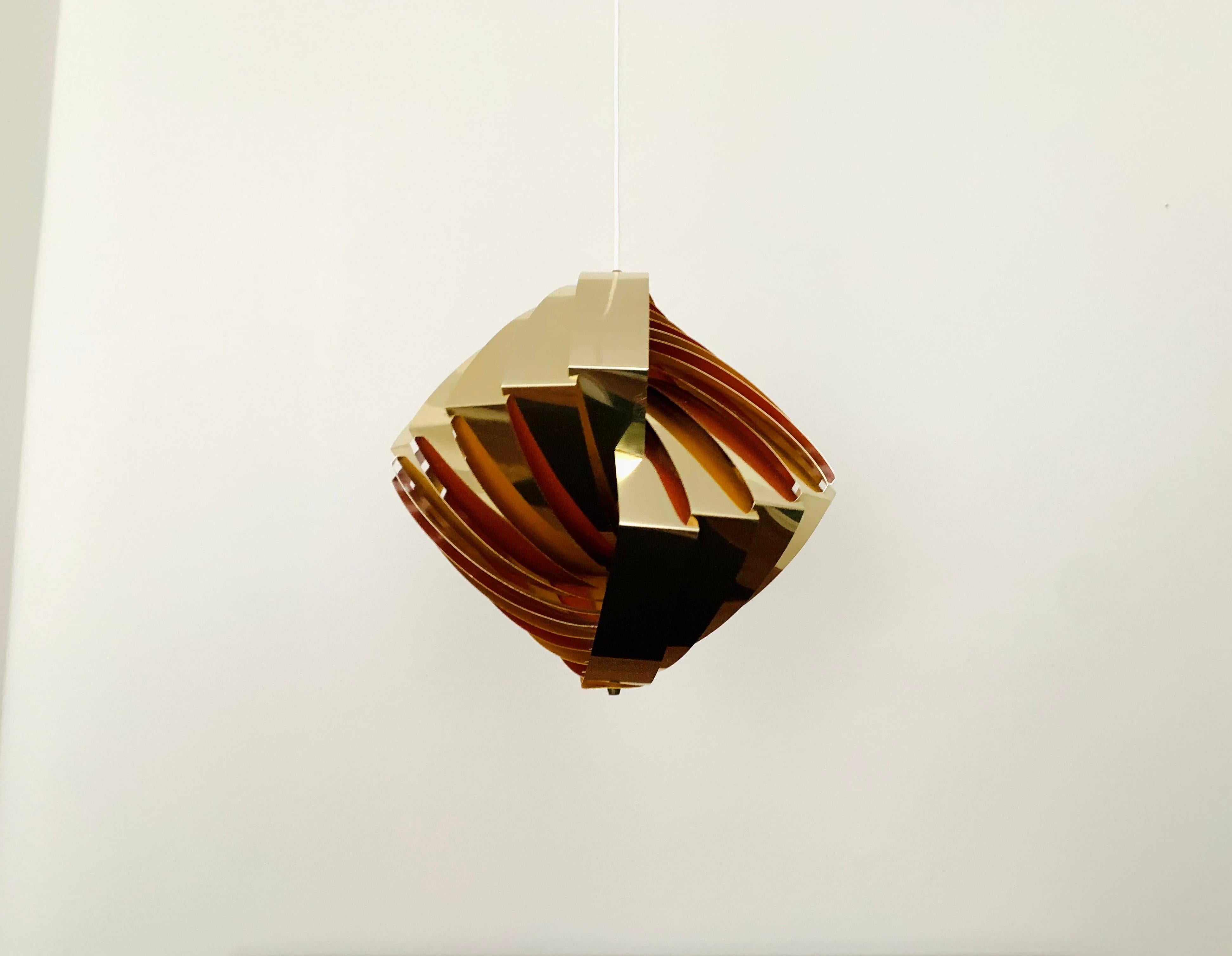 Lámpara colgante danesa Konkylie de Louis Weisdorf para Lyfa Escandinavo moderno en venta