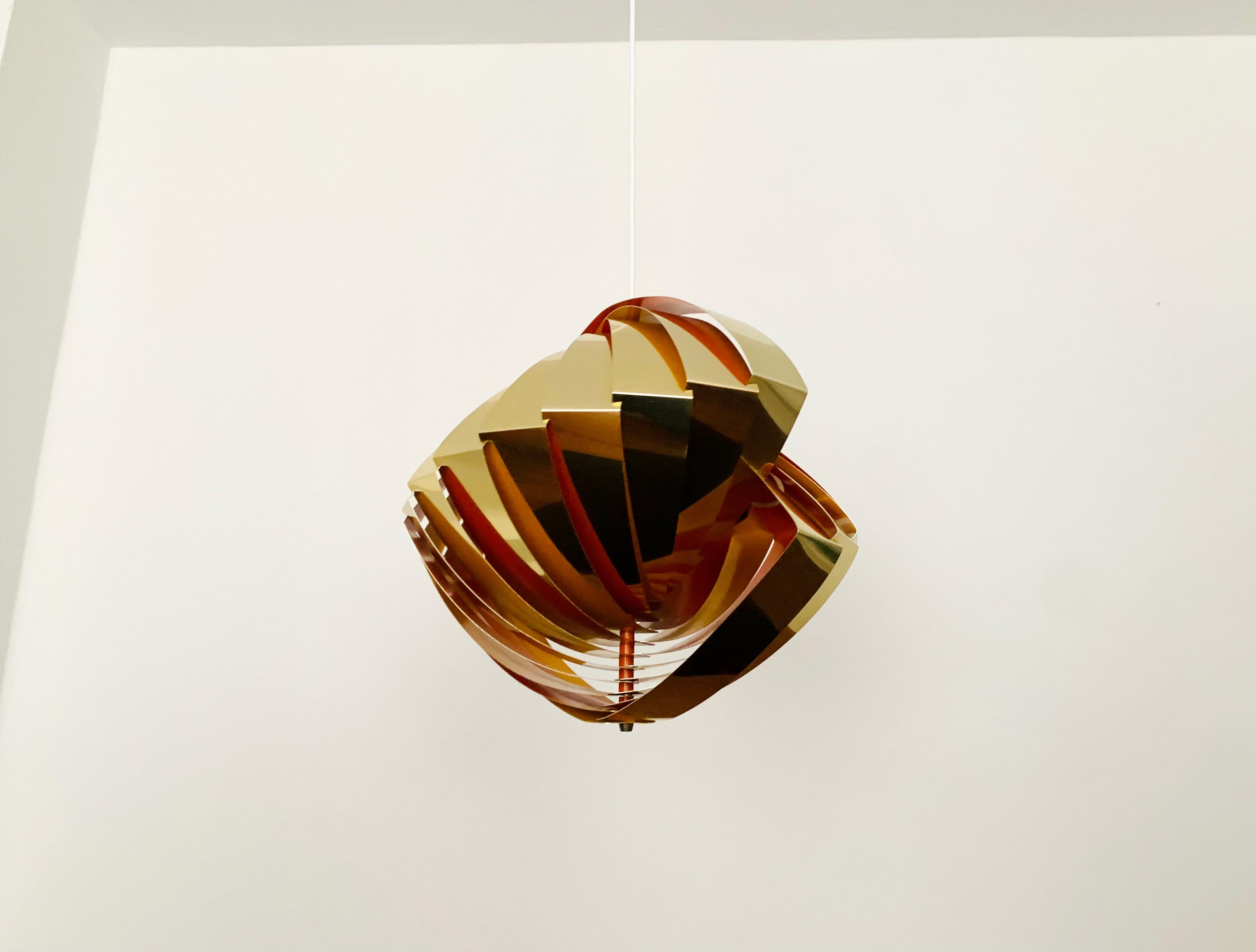 Scandinavian Modern Danish Konkylie Pendant Lamp by Louis Weisdorf for Lyfa For Sale