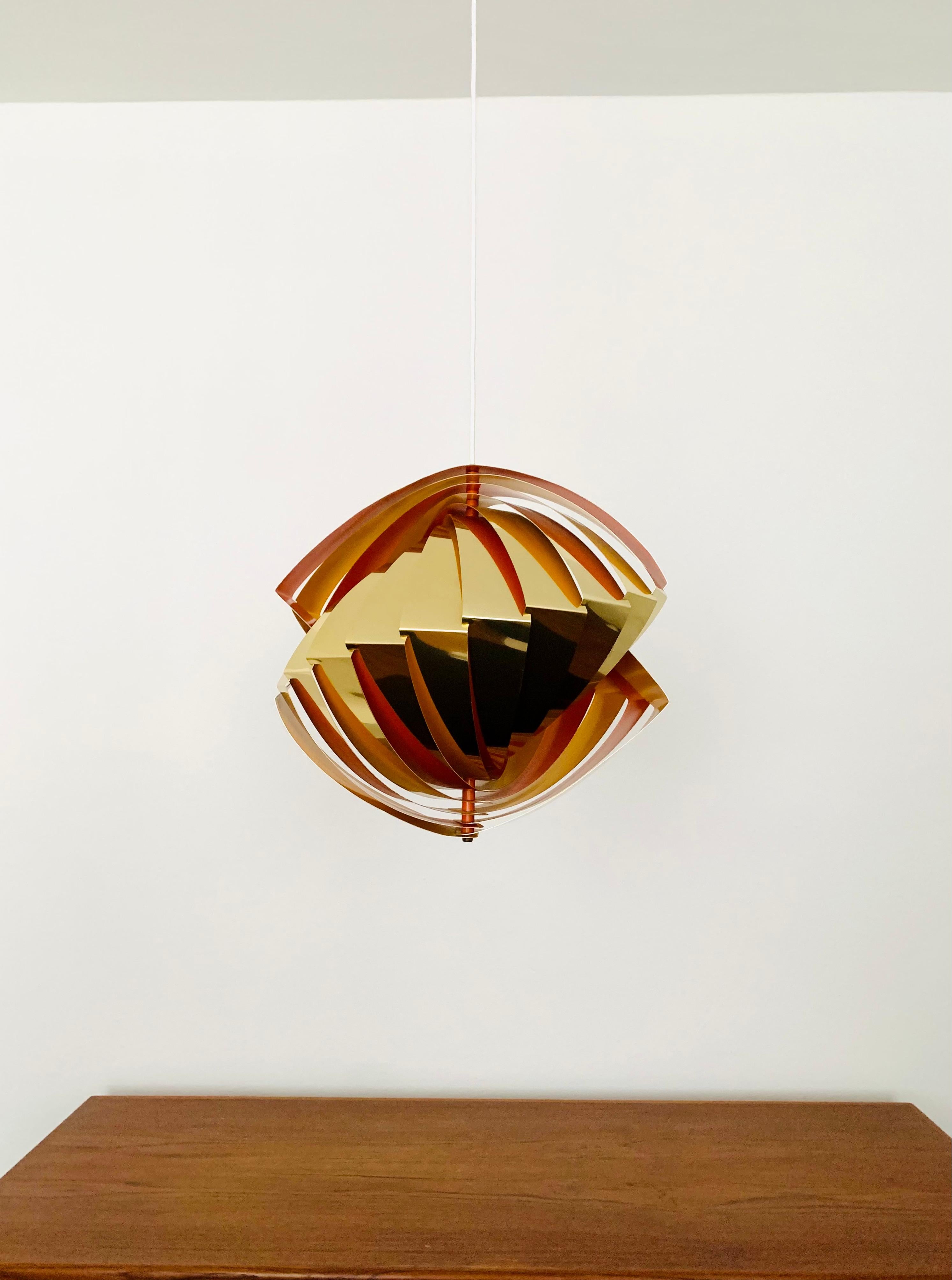 Lámpara colgante danesa Konkylie de Louis Weisdorf para Lyfa en venta 1