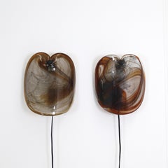 Lámpara Art Sconces de Per Lütken para Holmegaard, Años 70, Dinamarca