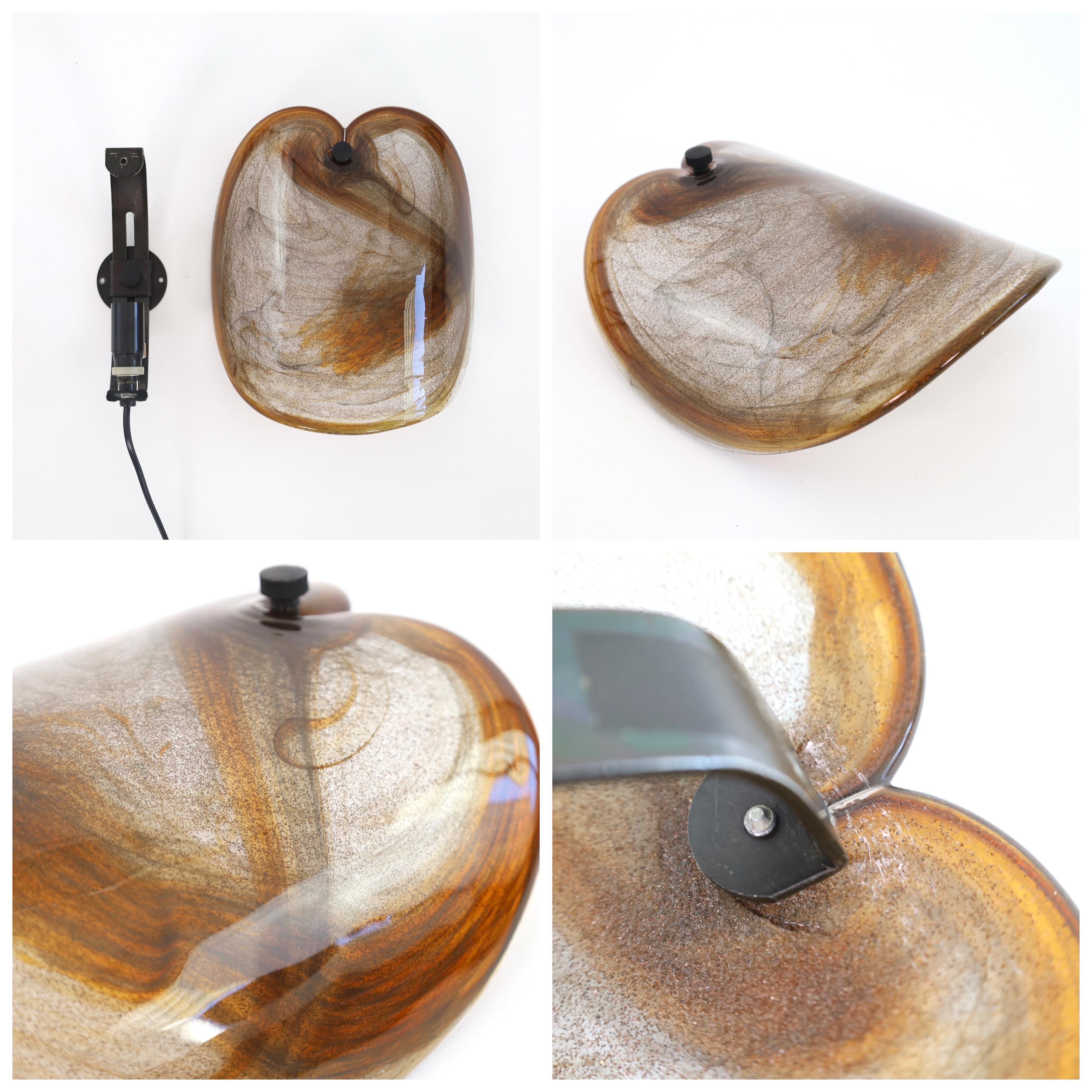 Lampes danoises Appliques d'art par Per Lütken pour Holmegaard, 1970, Danemark en vente 2