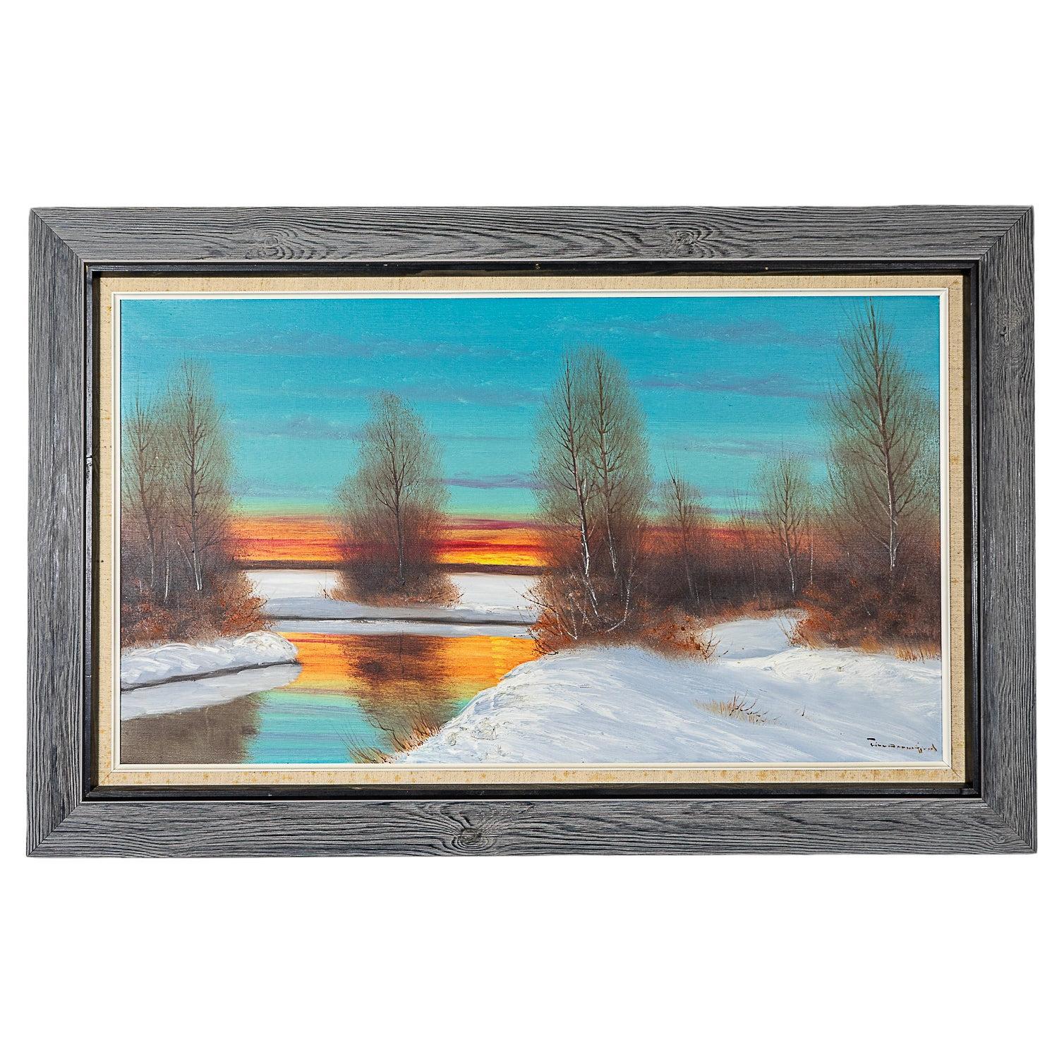 Danish Landscape Painting  For Sale