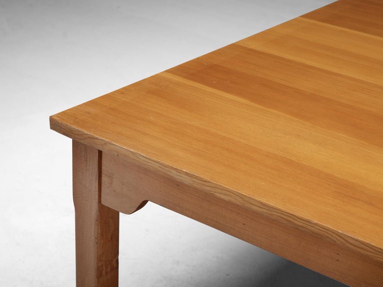 Danish Large Dining or Conference Table in Oregon Pine For Sale at 1stDibs