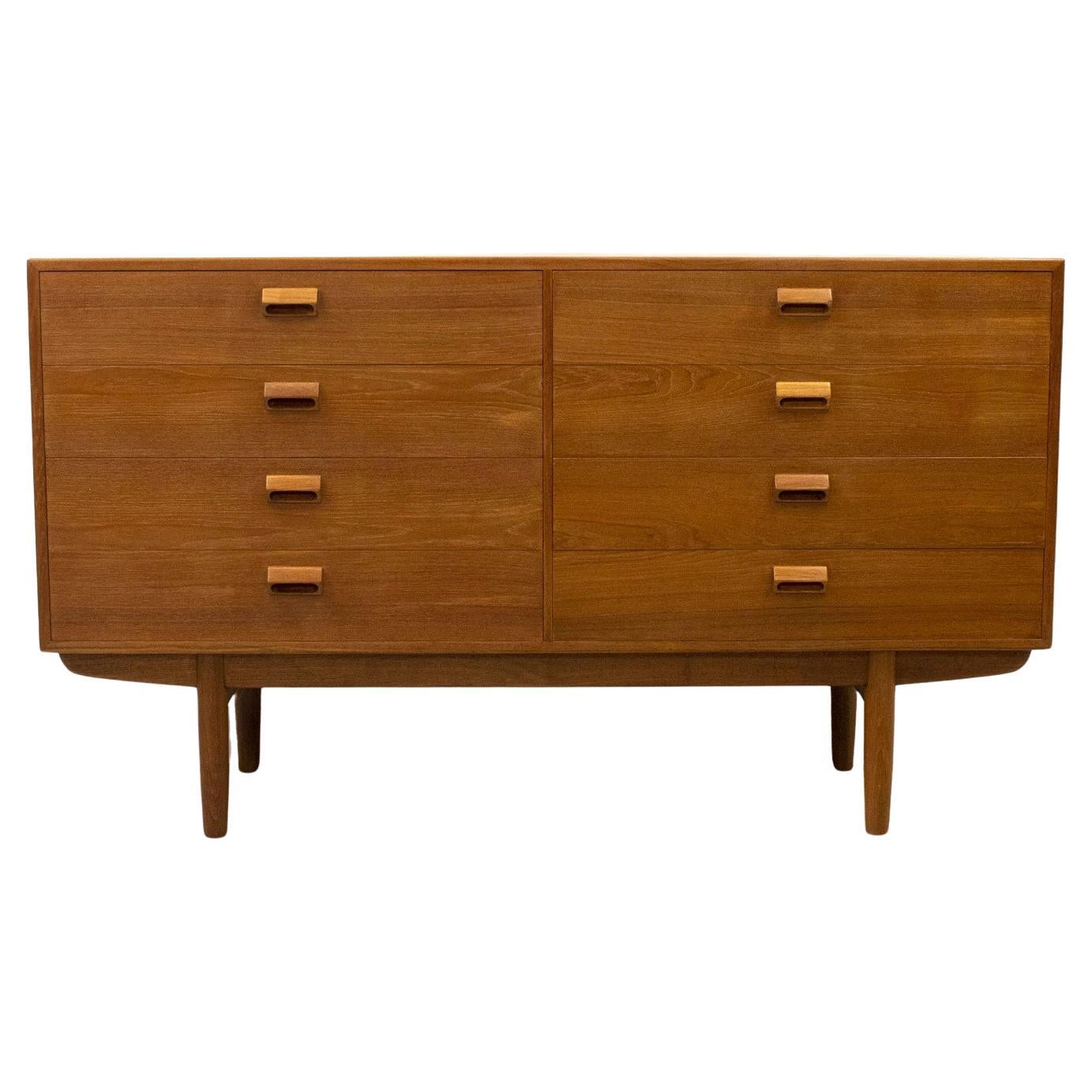 Danish Large Teak Chest of Drawers by Borge Mogensen for Soborg, 1950s For Sale