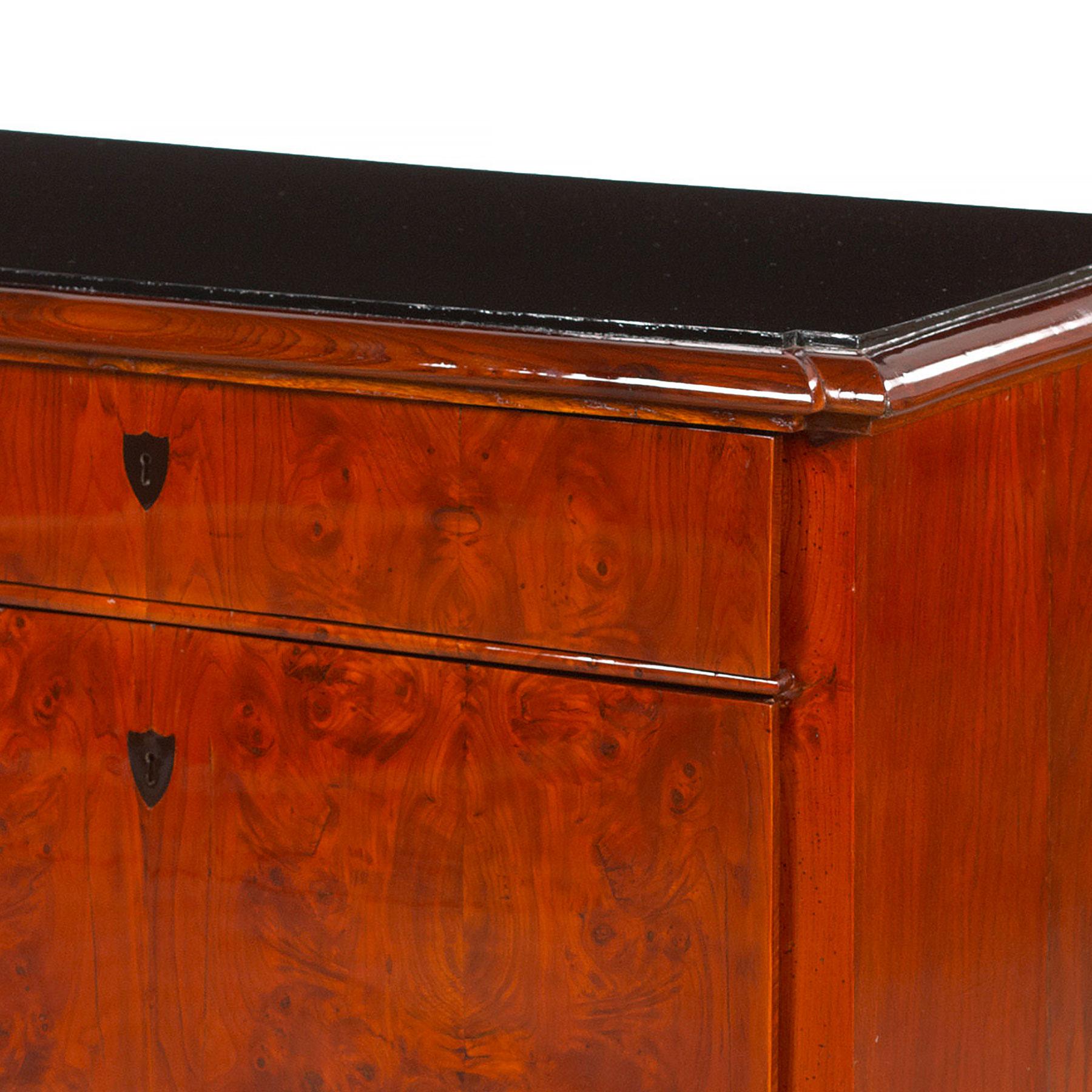 Veneer Danish Late Empire Chest of Drawers