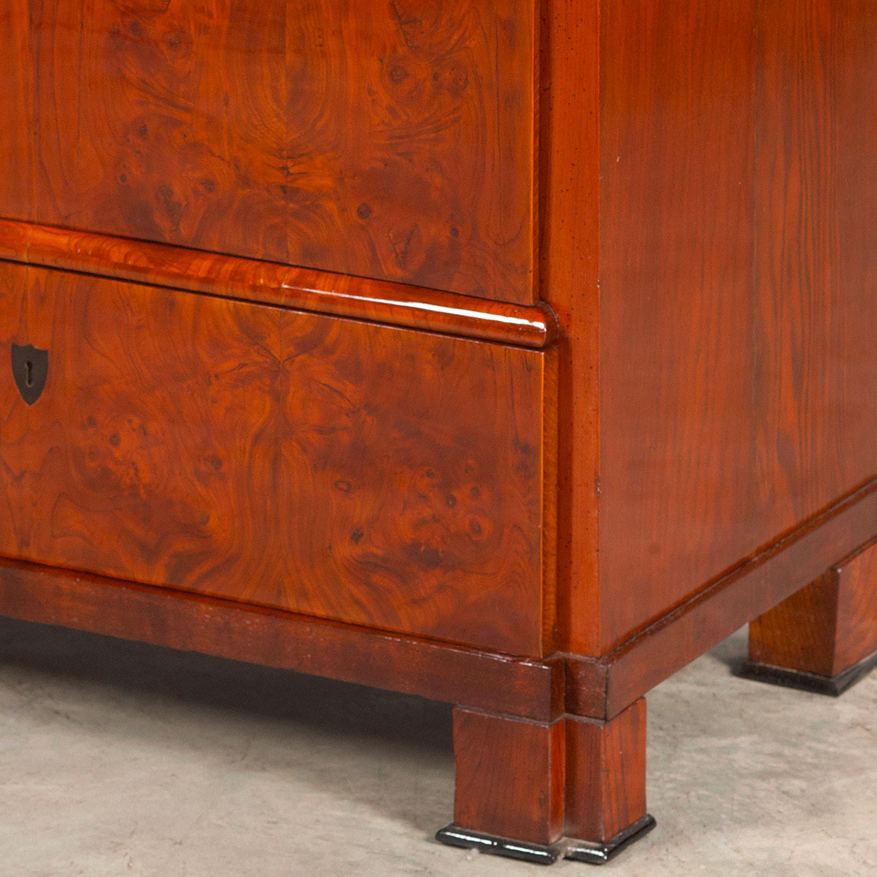 Elm Danish Late Empire Chest of Drawers