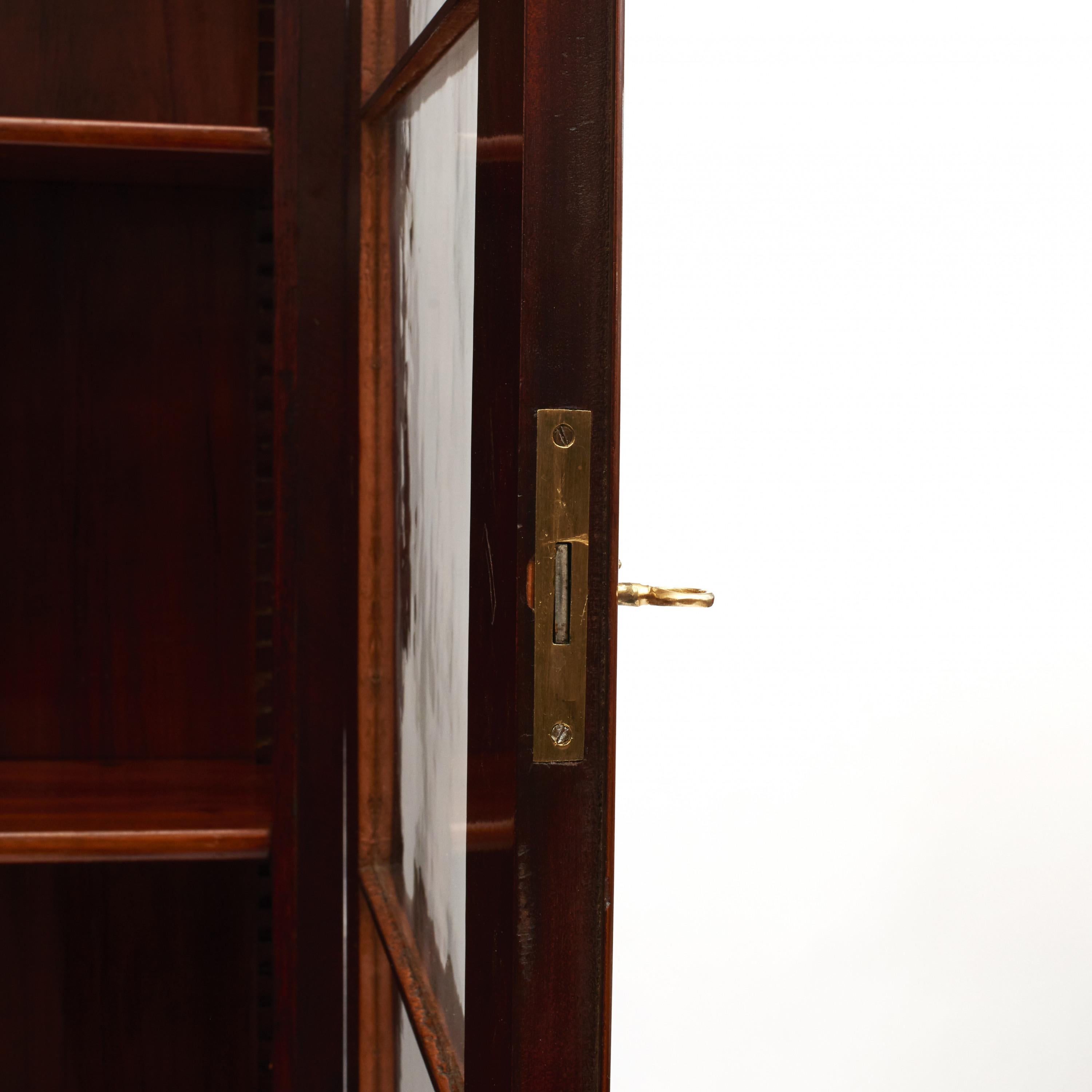 Danish Late Empire Mahogany Bookcase Cabinet 7