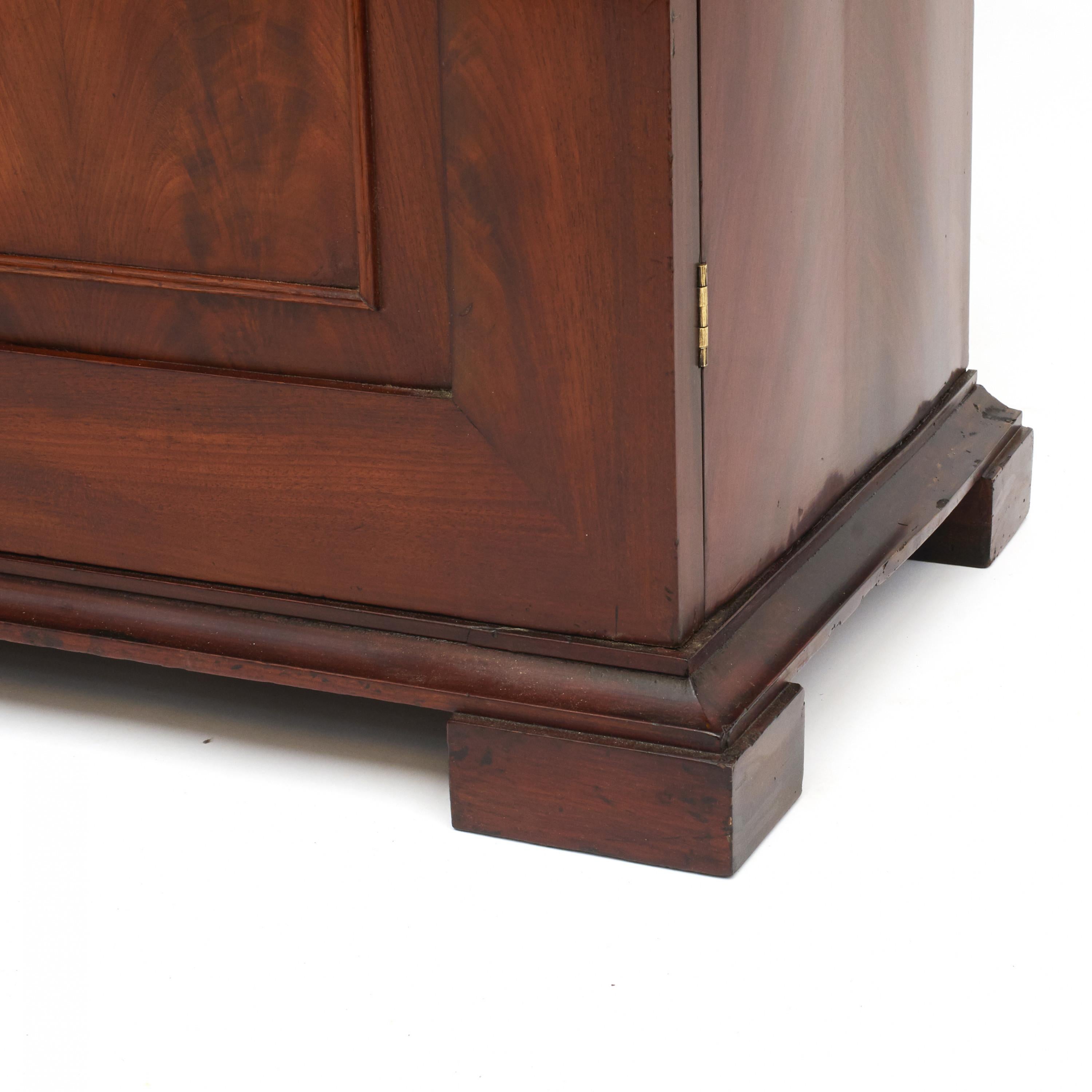 Danish Late Empire Mahogany Bookcase Cabinet 2