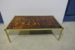 Danish Lava Pattern Coffee Table, 1970s