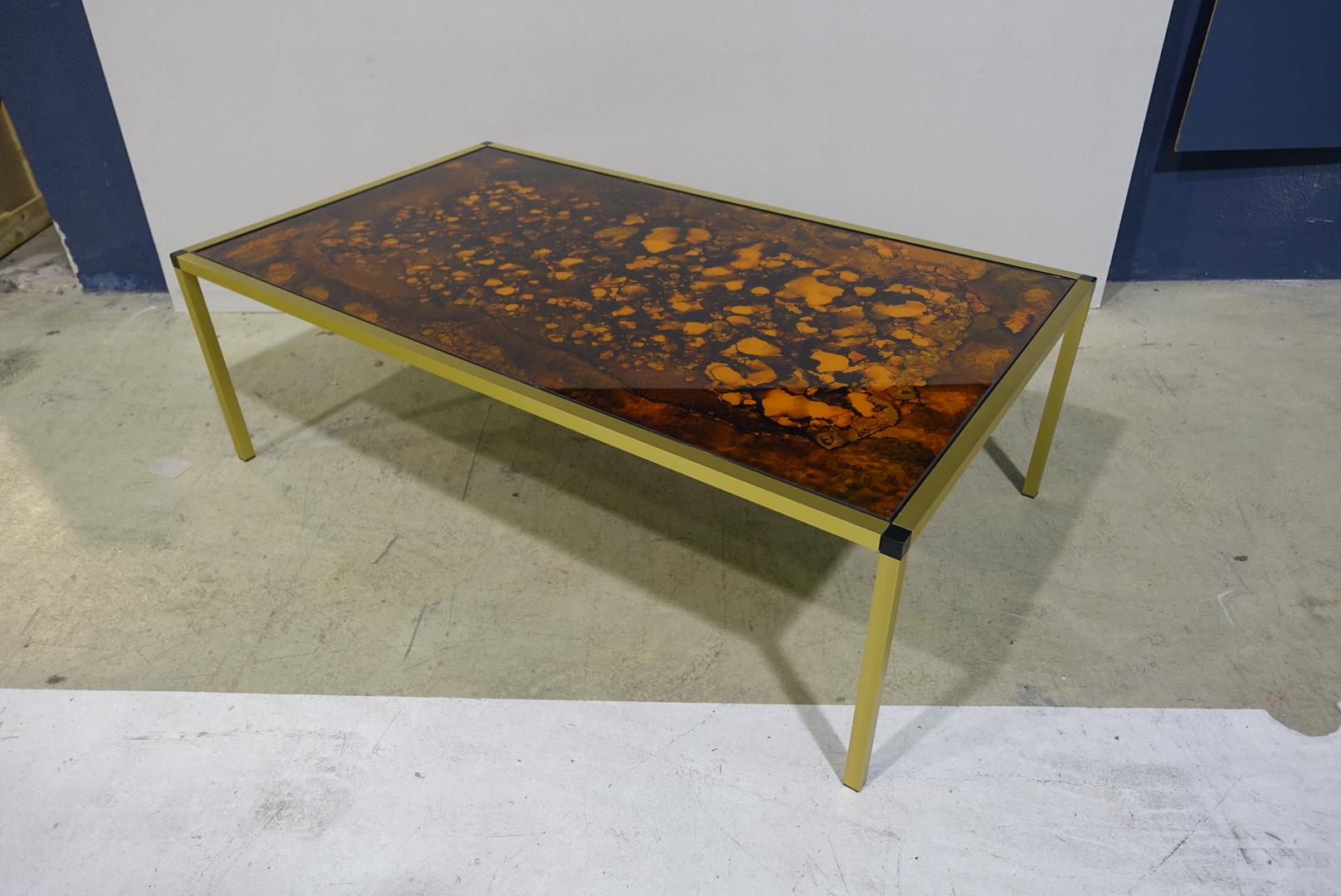 Danish Lava Pattern Coffee Table, 1970s 2