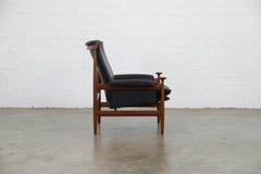 Danish Leather and Teak Bwana Model 152 Chair by Finn Juhl for France & Søn 1962