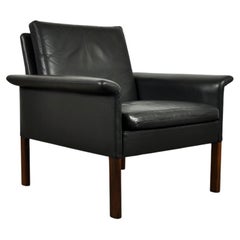 Danish Leather Armchair by Hans Olsen for CS Furniture Glostrup, 1960s