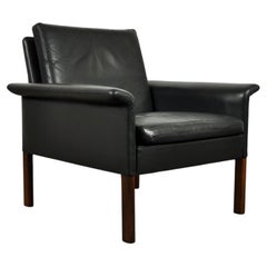 Fauteuil en cuir danois de Hans Olsen pour CS Furniture Glostrup, années 1960