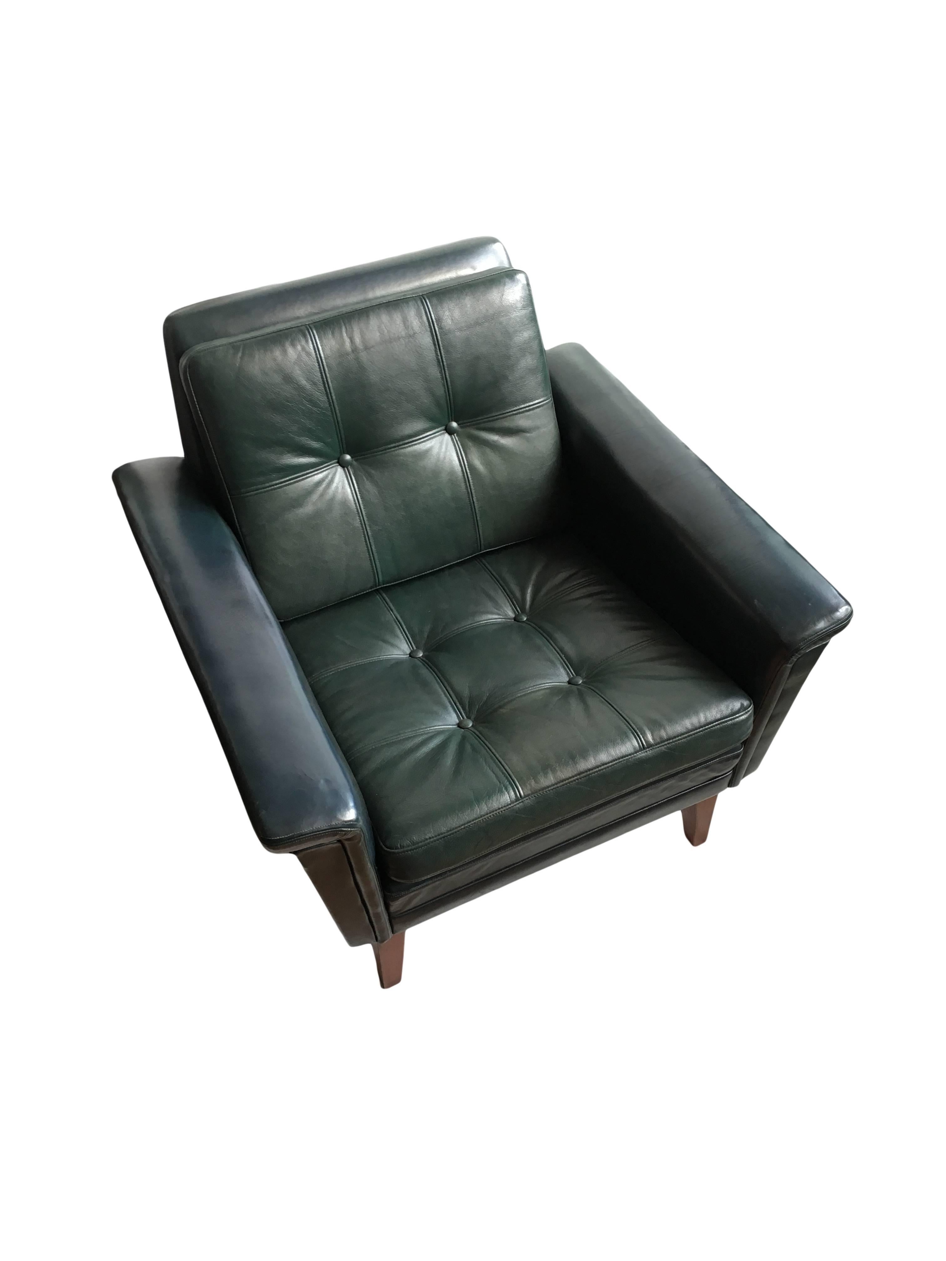 20th Century Danish Leather Club Chair