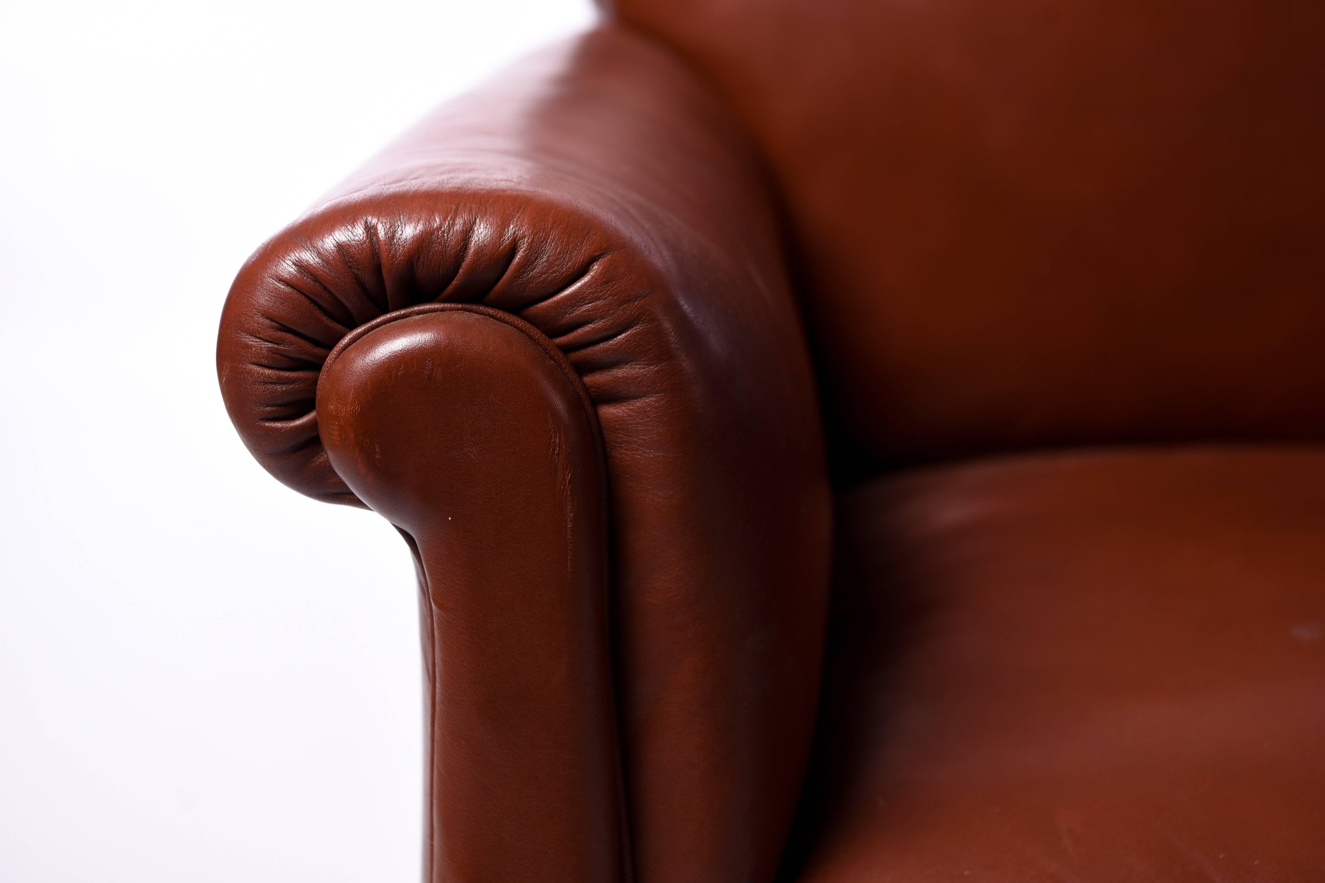 Danish Leather Club Chair 4