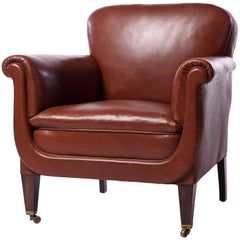 Danish Leather Club Chair
