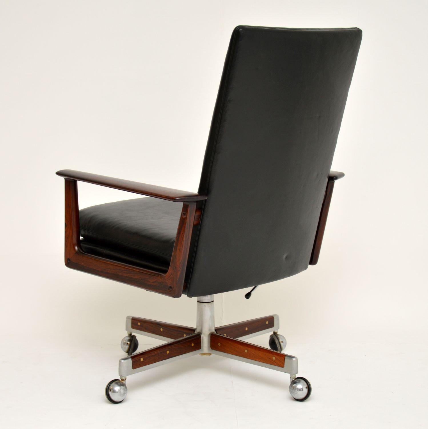 Danish Leather Desk Chair by Arne Vodder 5