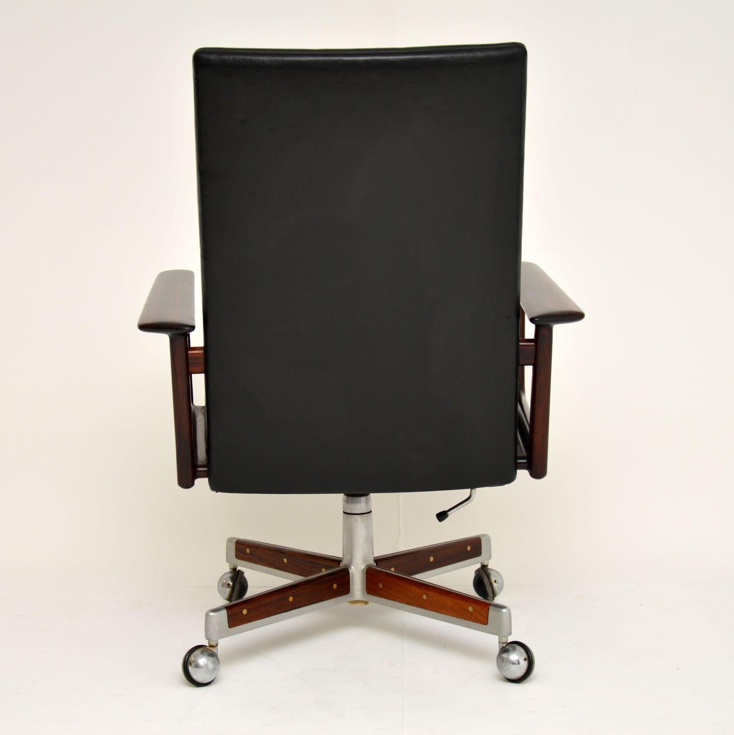 Danish Leather Desk Chair by Arne Vodder 6
