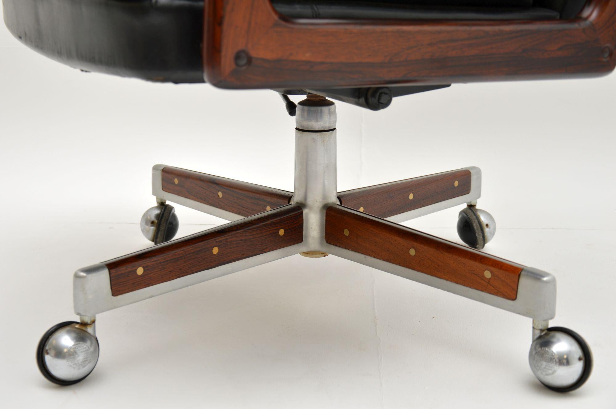 Danish Leather Desk Chair by Arne Vodder 3