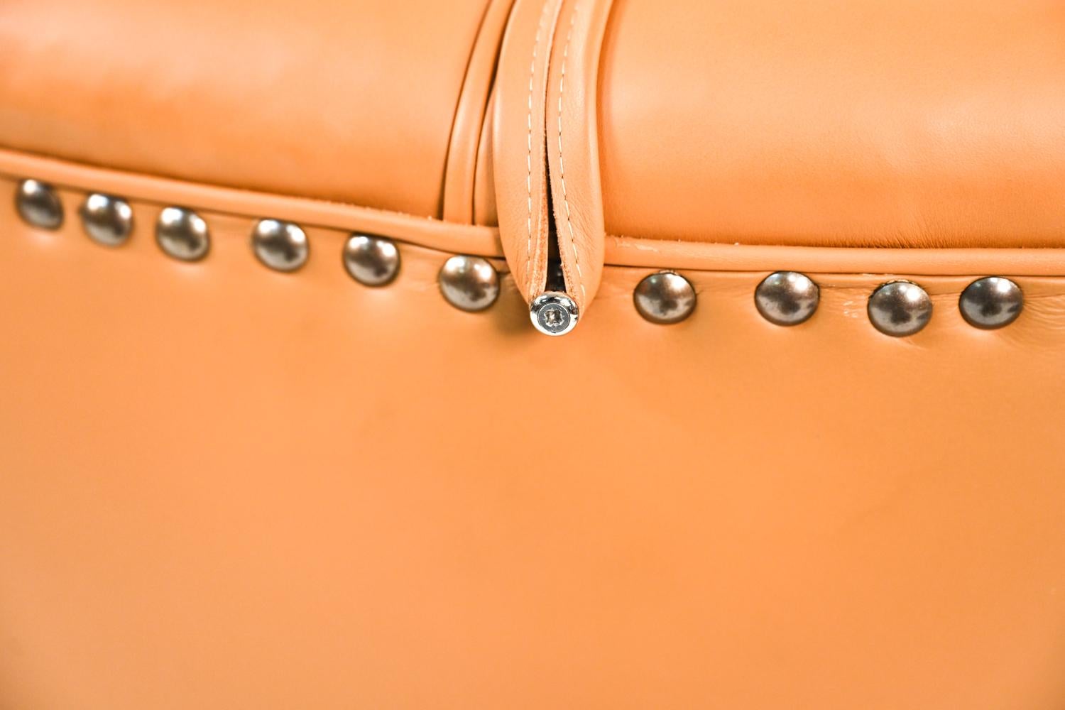 Danish Leather Easy Chair in the Manner of Boesen & Lassen 9
