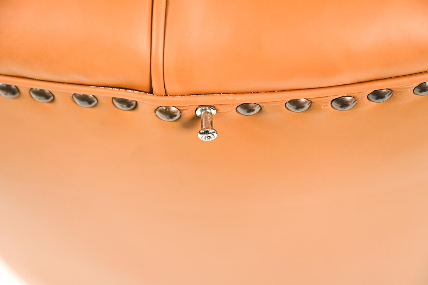 Danish Leather Easy Chair in the Manner of Boesen & Lassen 10