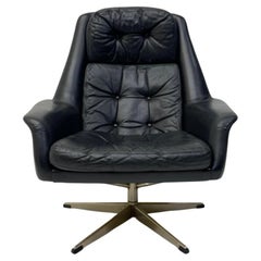 Danish Leather Lounge Chair