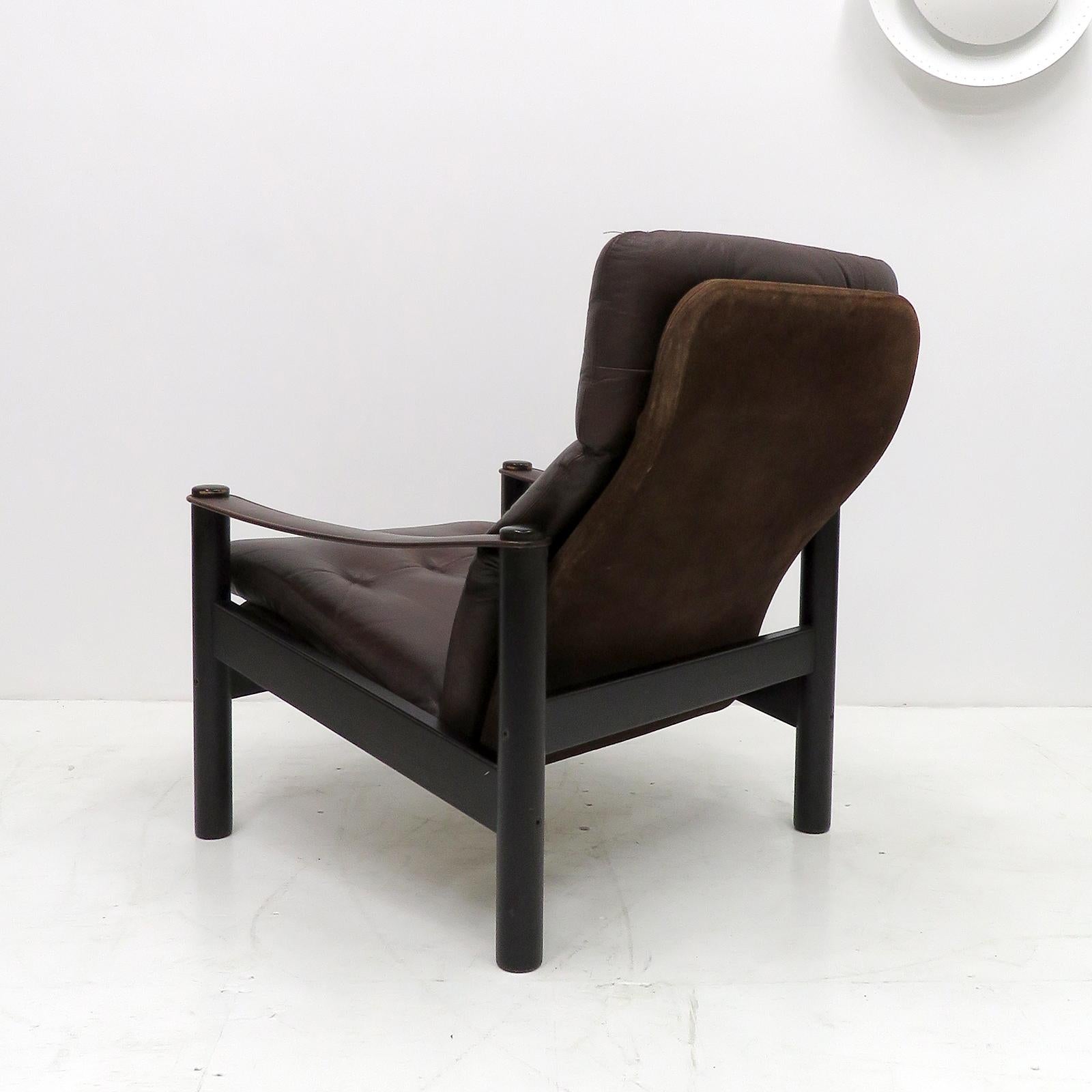 Late 20th Century Danish Leather Lounge Chairs by Ebbe Gehl & Søren Nissen, 1970 For Sale