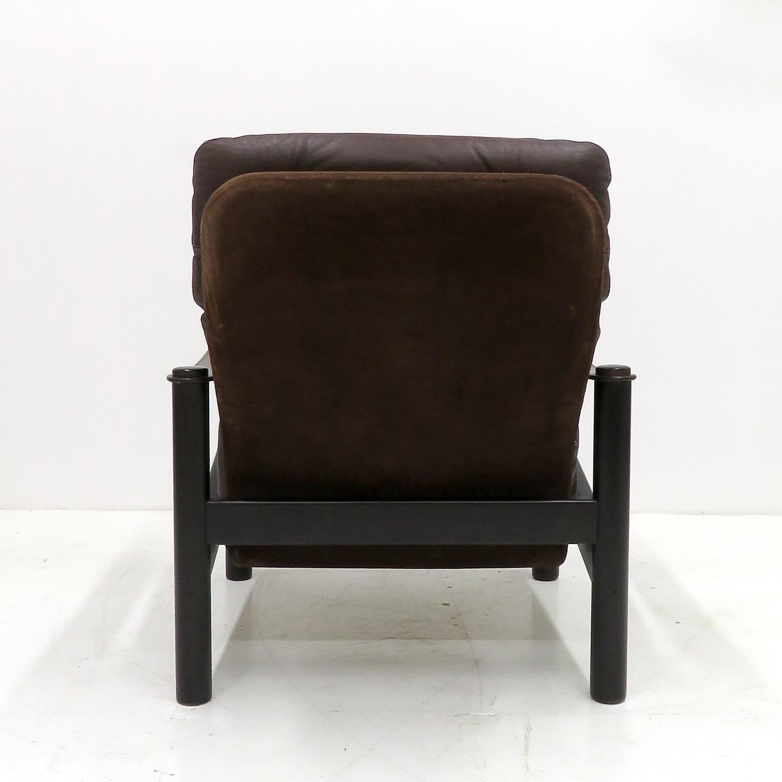 Danish Leather Lounge Chairs by Ebbe Gehl & Søren Nissen, 1970 In Good Condition For Sale In Los Angeles, CA