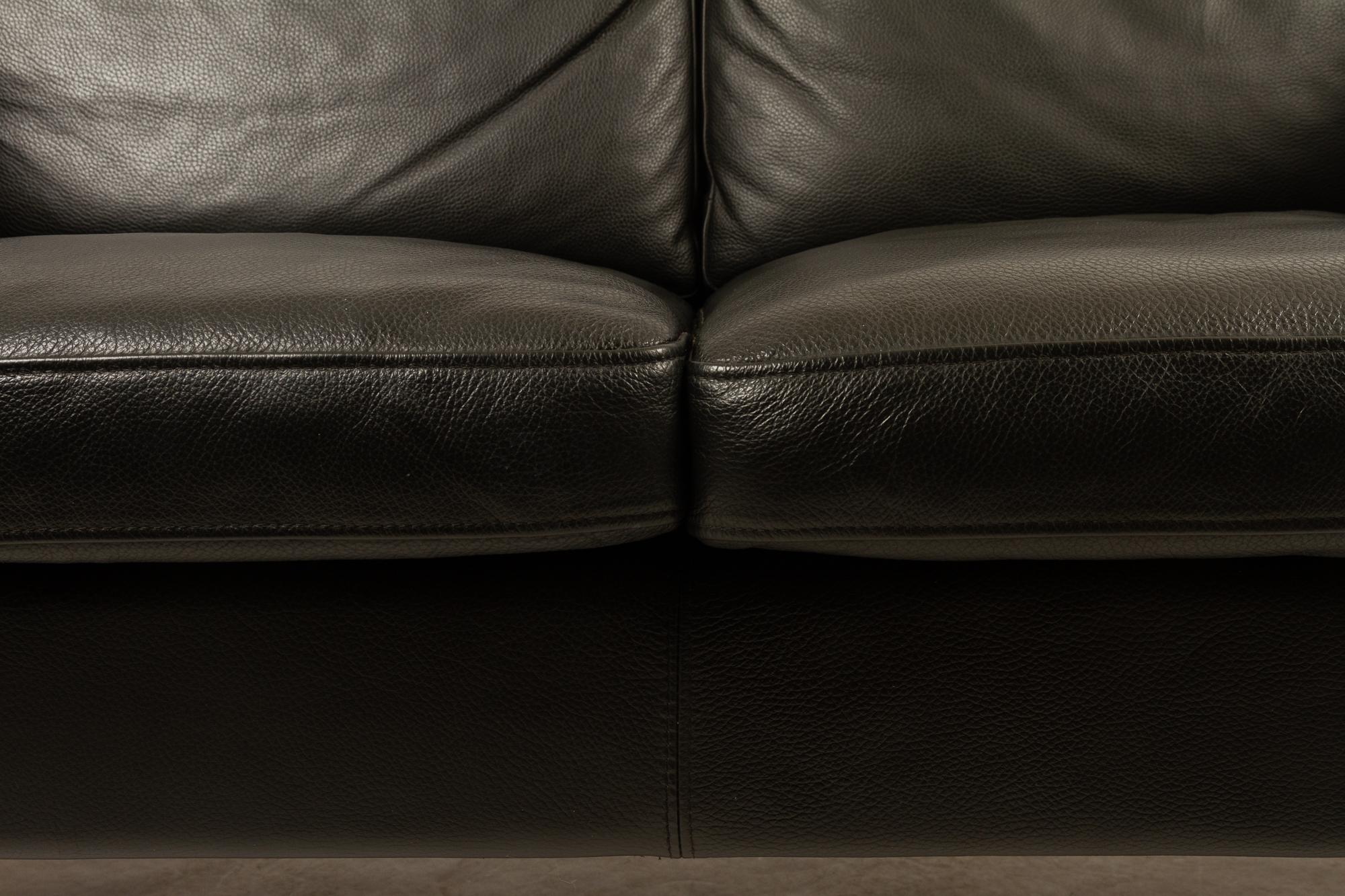 Danish Leather Sofa by Skipper, 1980s 8