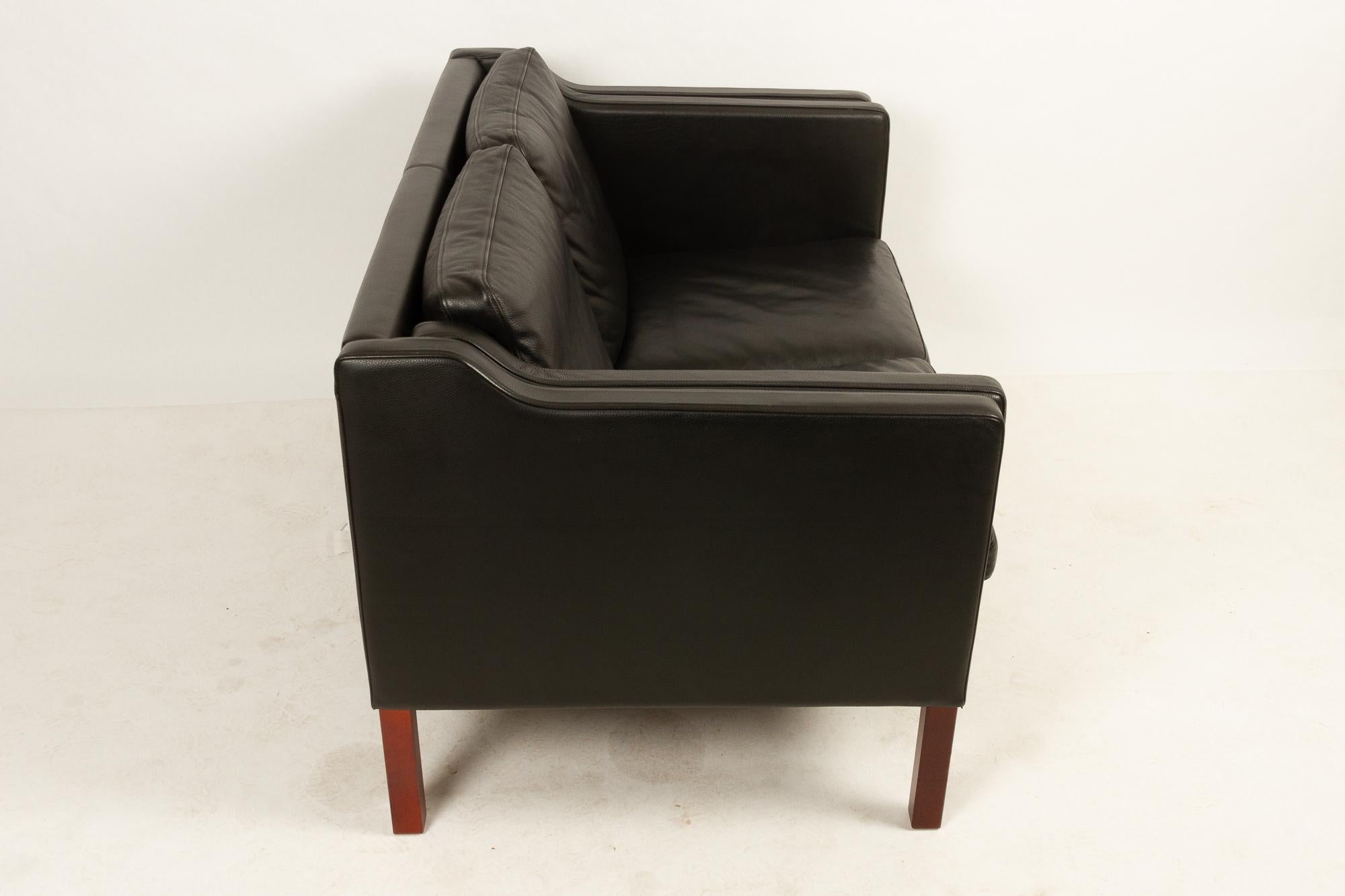 Danish Leather Sofa by Skipper, 1980s 1