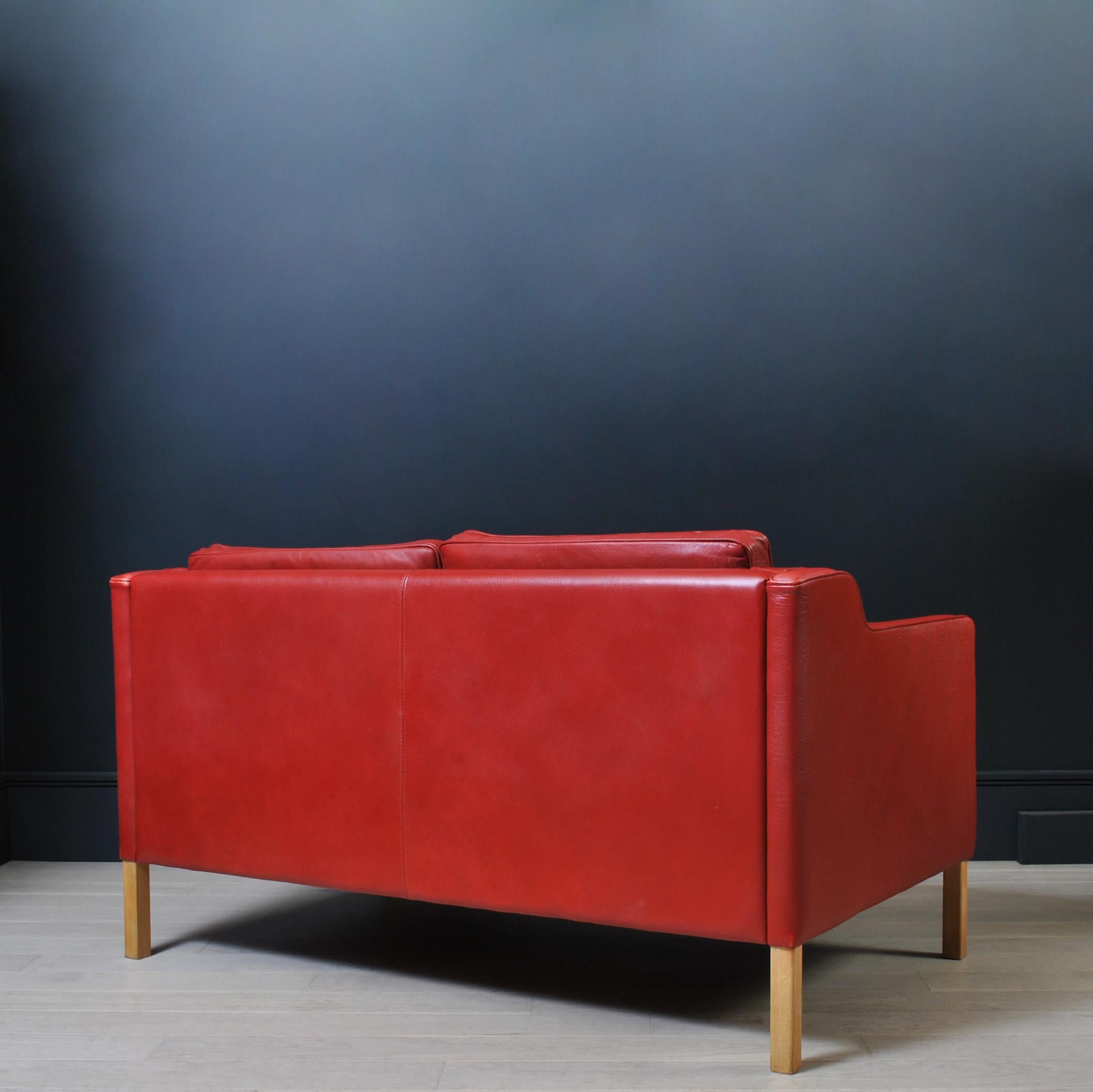 A classic Danish design by Stouby. Incredibly comfortable. Thick and soft leather.
