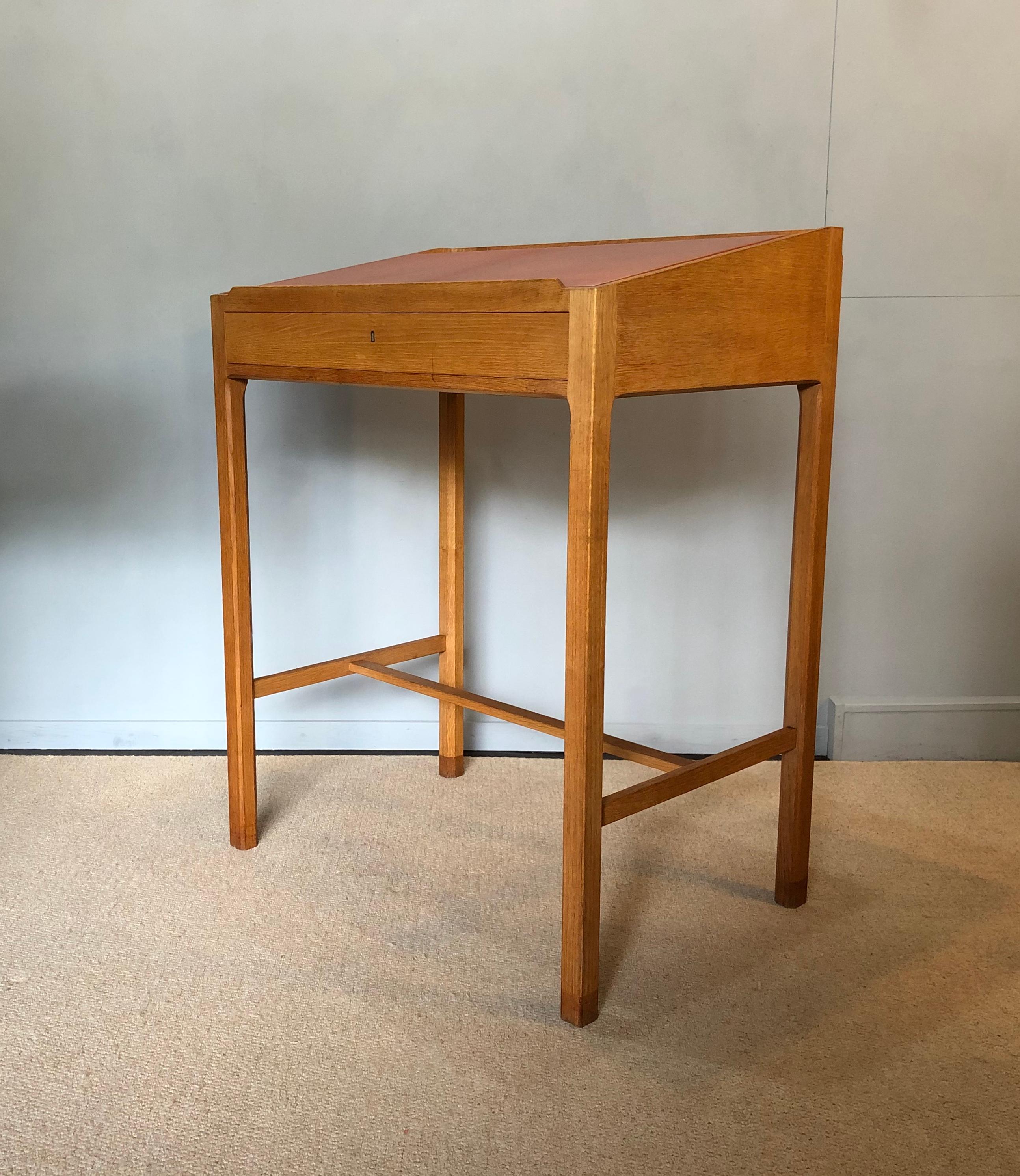 Danish Oak Lectern Standing Writing Desk 1