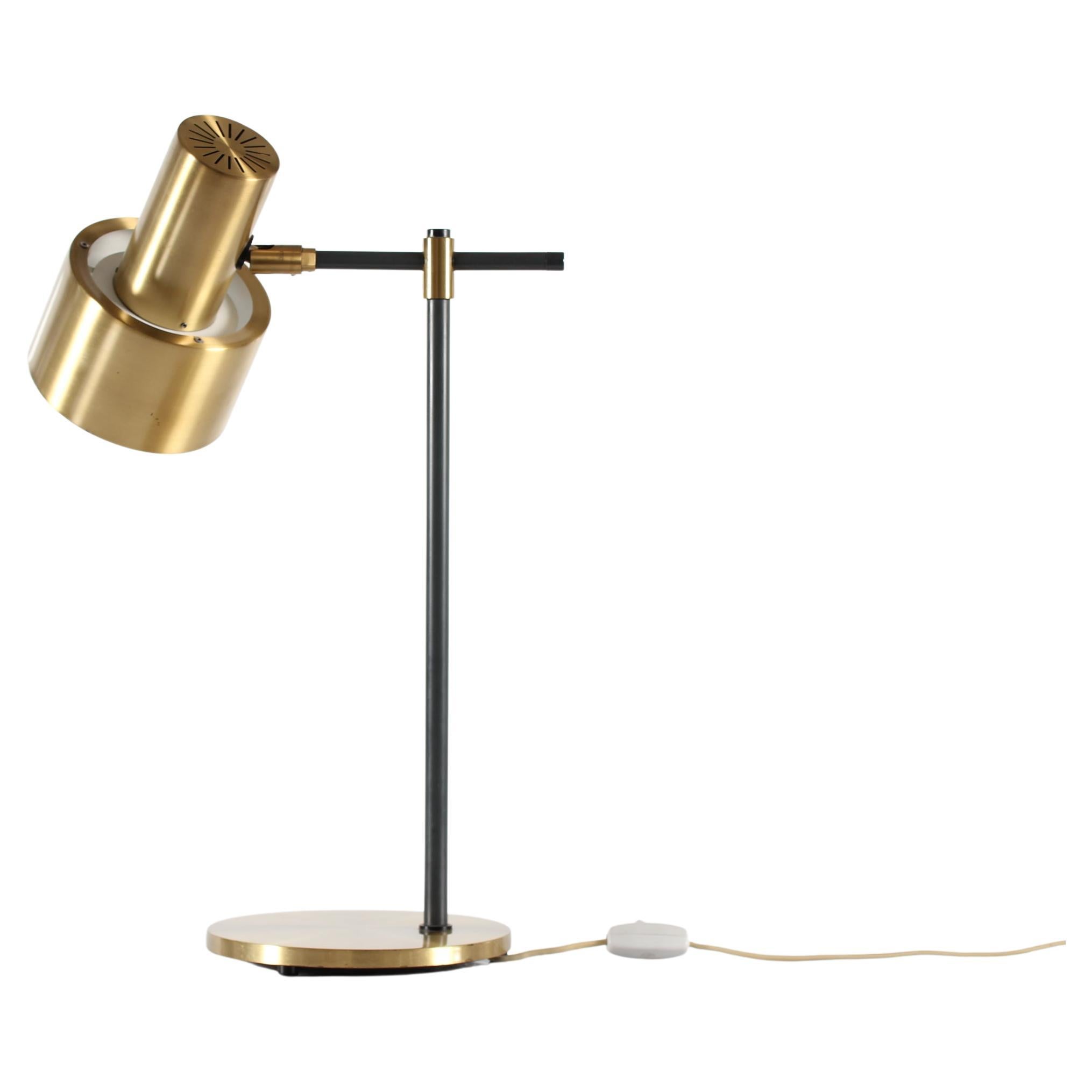 Danish Lento Brass Table Lamp by Jo Hammerborg for Fog & Mørup, 1960s For Sale