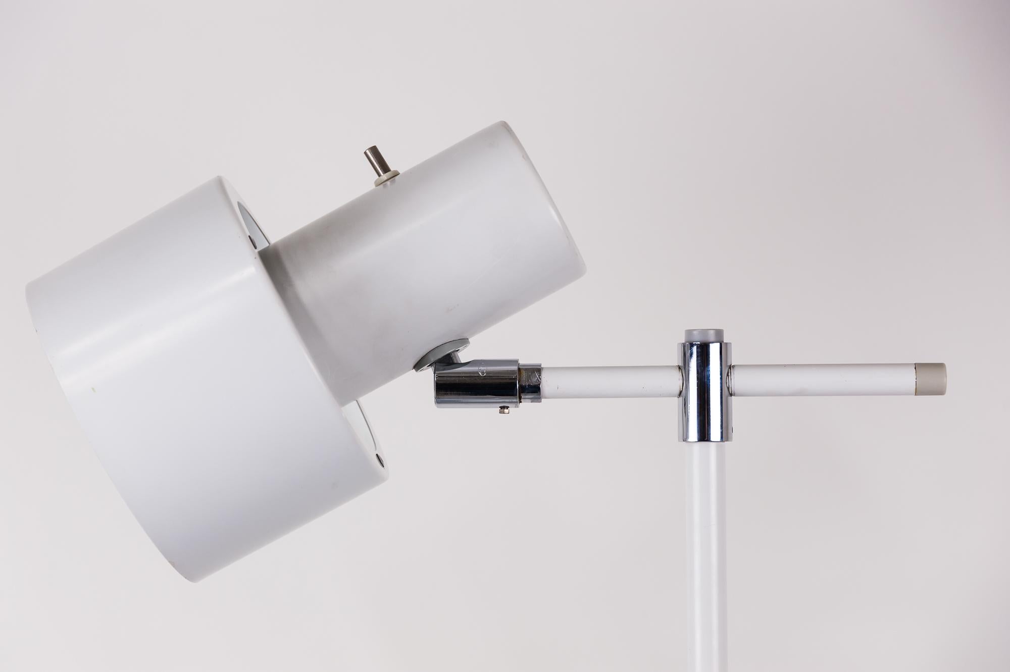 Metal Danish Lento Floor Lamp Jo Hammerborg for Fog & Mørup, 1960s