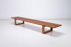 Danish Long, Low Bench / Coffee Table in Oregon Pine 1960s Japanese Aesthetic