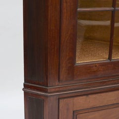 Antique Danish Louis XVI Mahogany Corner Cabinet, Copenhagen 1780-1790
