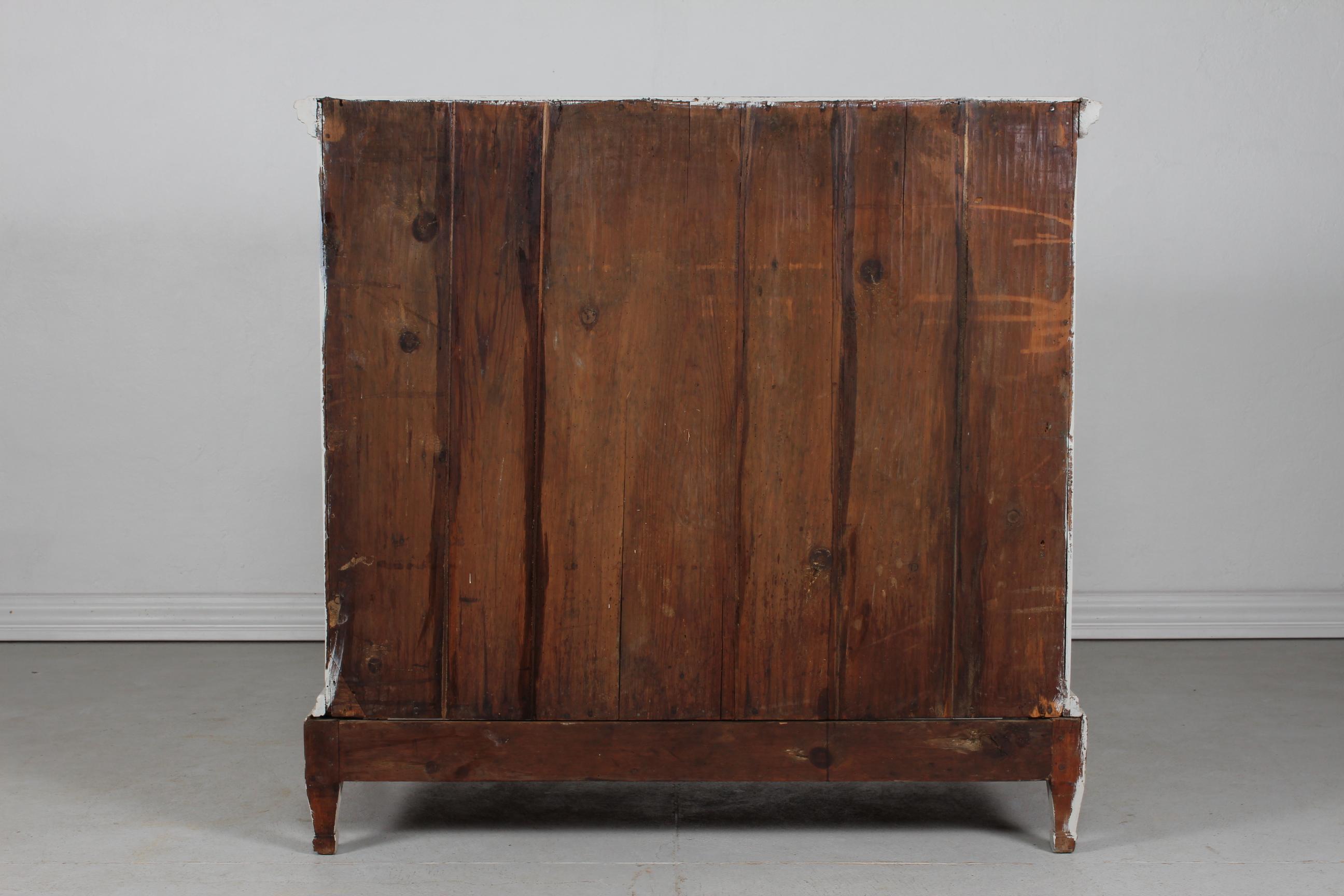 Danish Louis XVI Style Chest of Drawers with Gray Paint and Patina, 19th Century For Sale 9