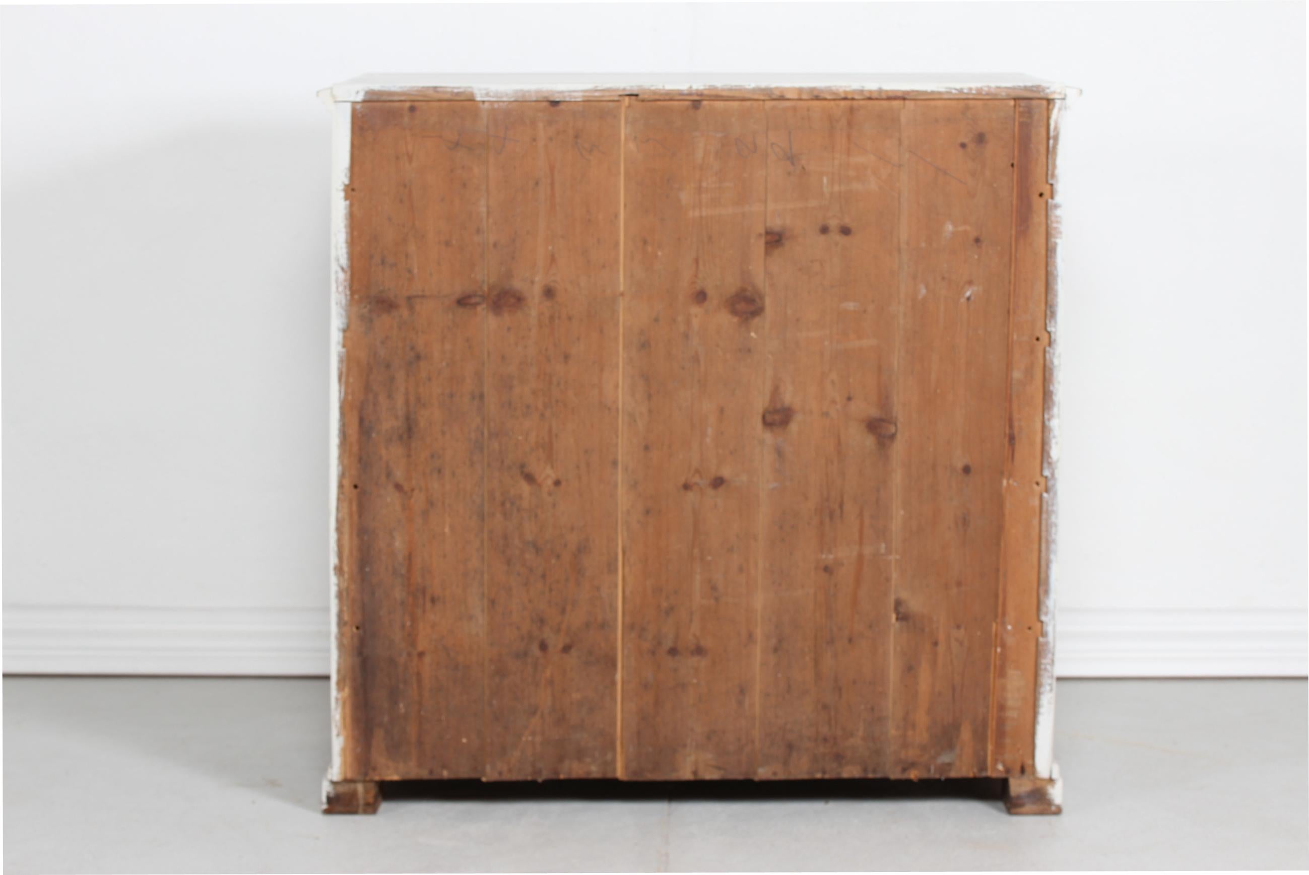 Danish Louis XVI Style Chest of Drawers with Gray Paint and Patina, 19th Century 3