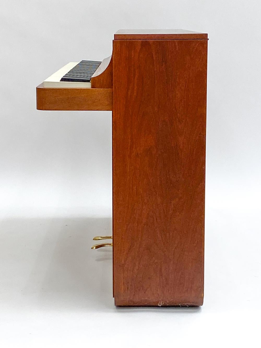 Dänisches Louis Zwicki Teakholz-Klavier, CIRCA 1950 5
