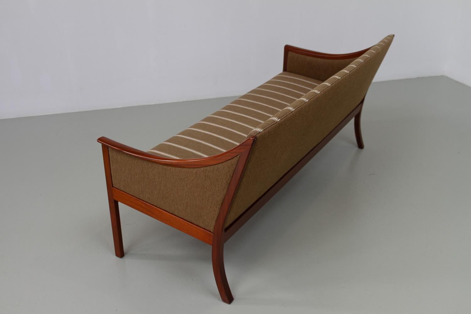 Danish Lounge Chair and 3-Seater Sofa by Ole Wanscher for PJ Møbler, 1960s. For Sale 4