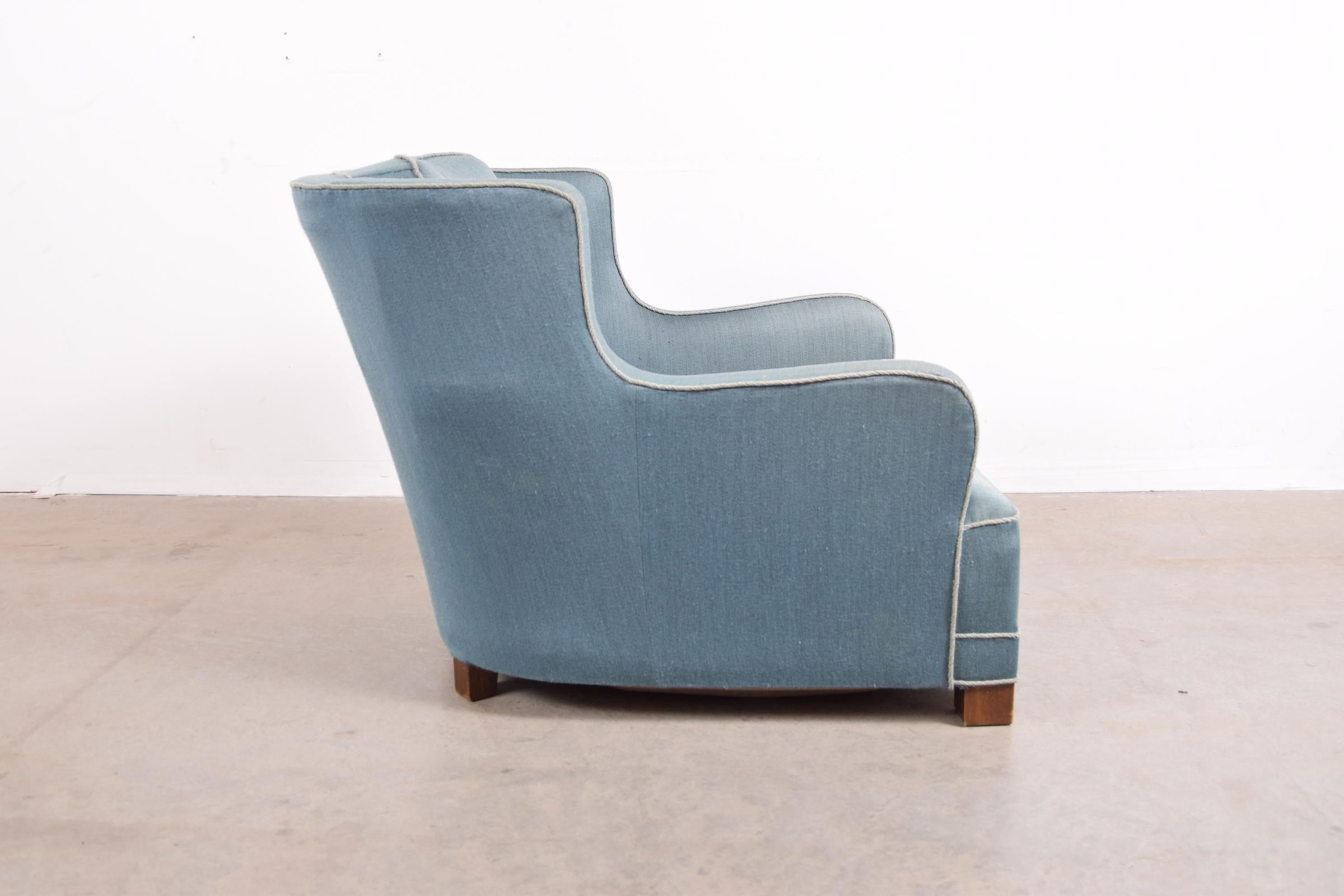 Scandinavian Modern Danish Lounge Chair Attributed to Fritz Hansen
